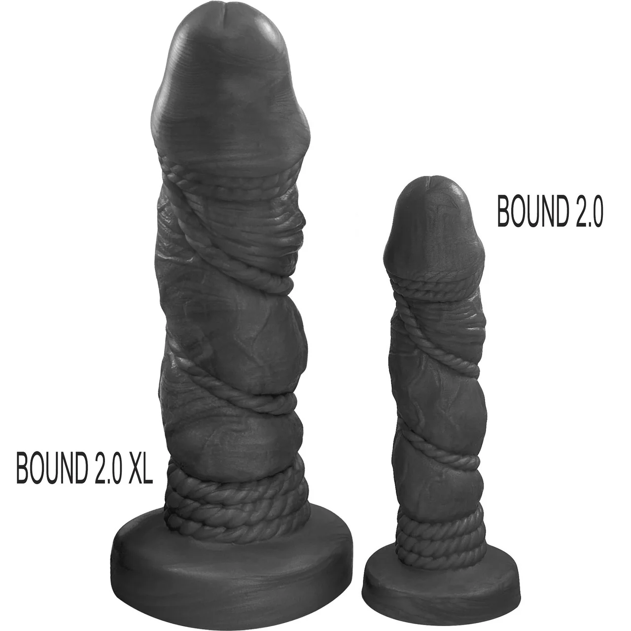 Bound 2.0 XL 10" Silicone Super Textured Dildo By Uberrime - Mermaid Blue - Image 5