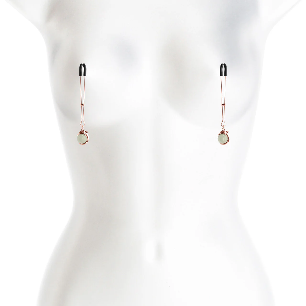 Bound Adjustable G1 Glow In The Dark Nipple Clamps by NS Novelties - Rose Gold - Image 3