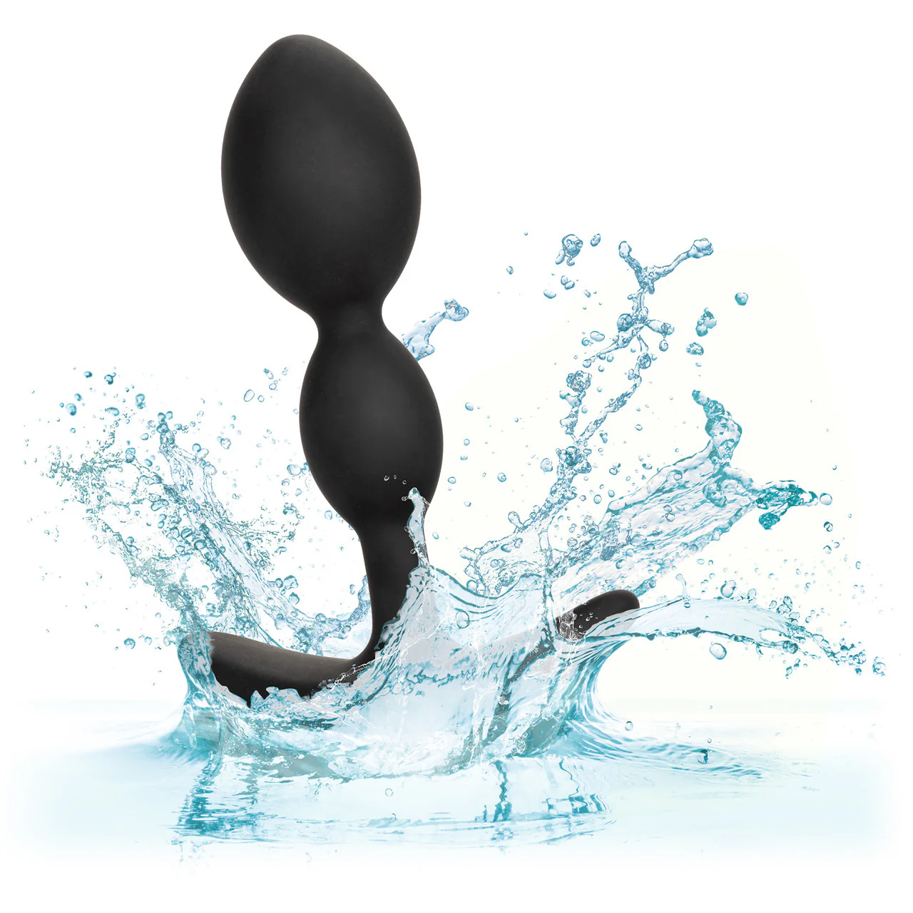 Boundless 2X Teardrop Plug Silicone Butt Plug By CalExotics - Black - Image 6