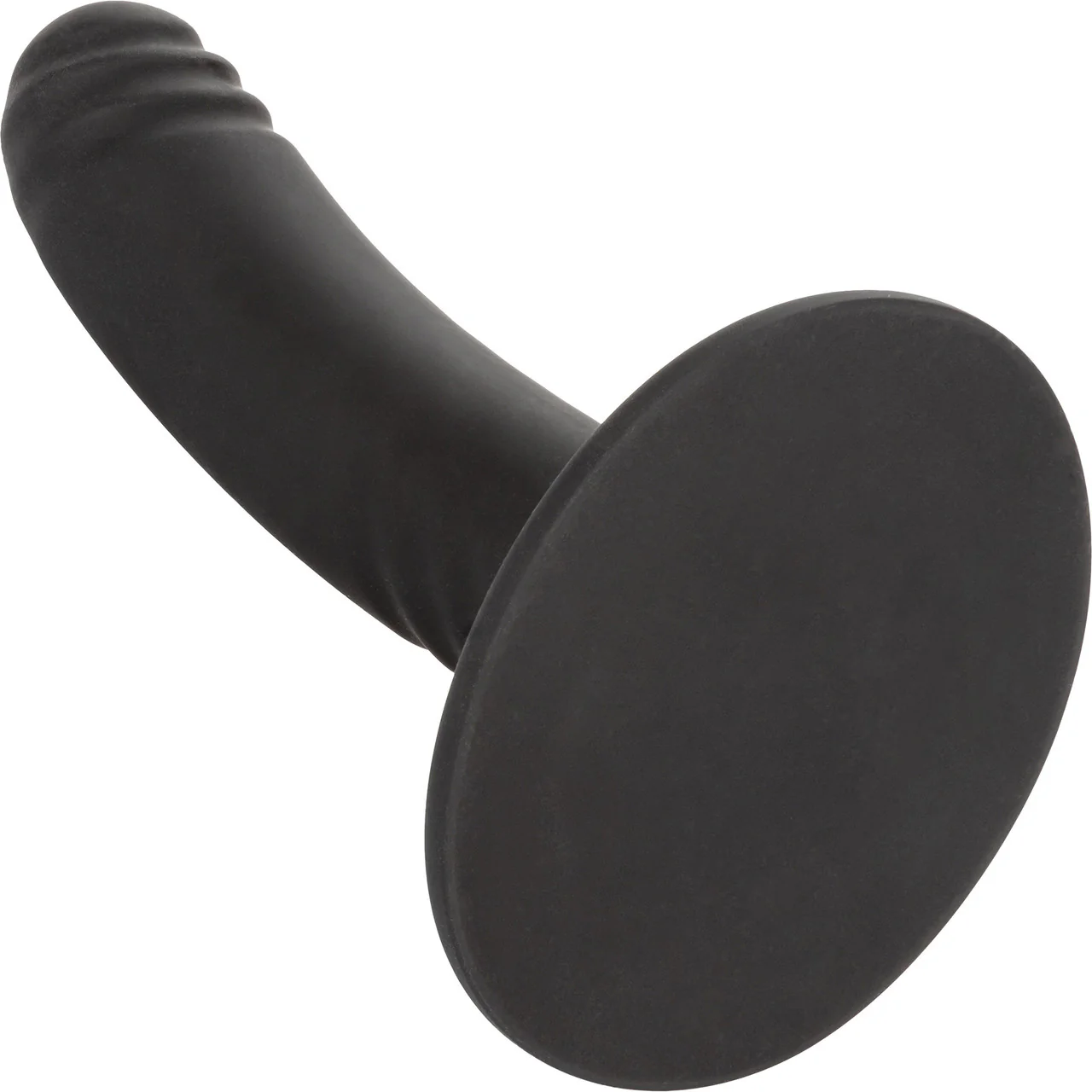 Boundless 4.75" Ridged Silicone Suction Cup Dildo By CalExotics - Black - Image 5