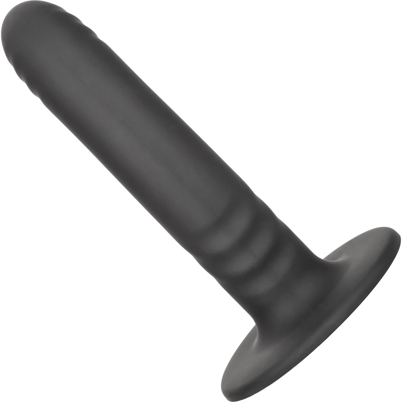 Boundless 6" Ridged Silicone Suction Cup Dildo By CalExotics - Black - Image 2