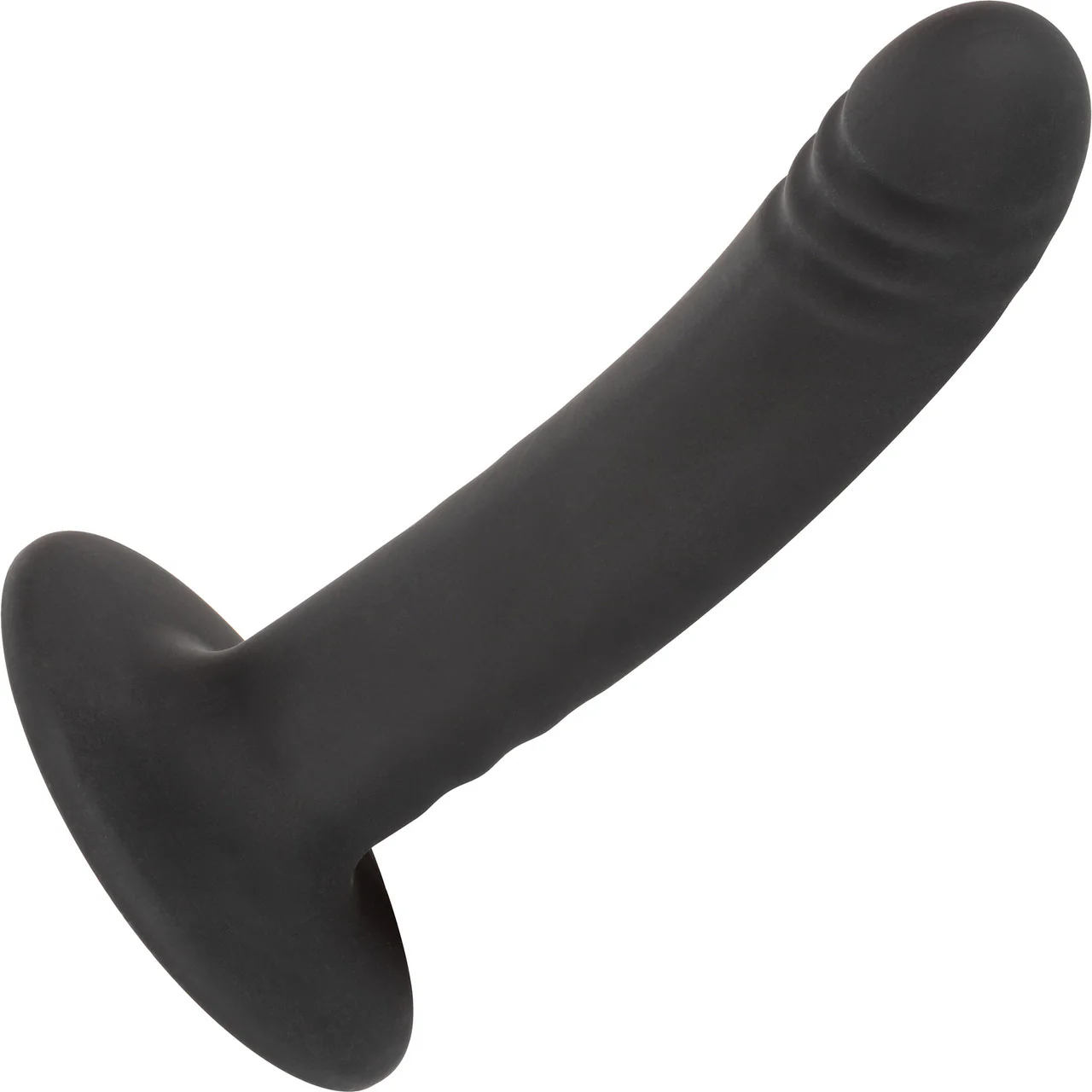 Boundless 6" Ridged Silicone Suction Cup Dildo By CalExotics - Black - Image 3