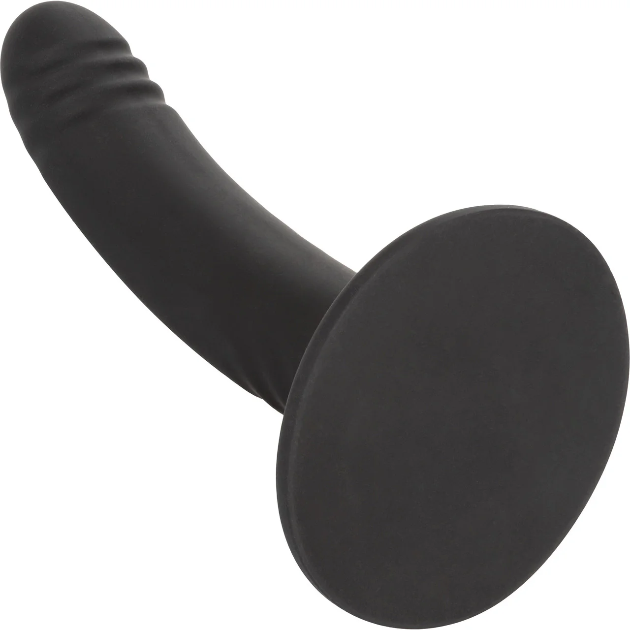 Boundless 6" Ridged Silicone Suction Cup Dildo By CalExotics - Black - Image 4