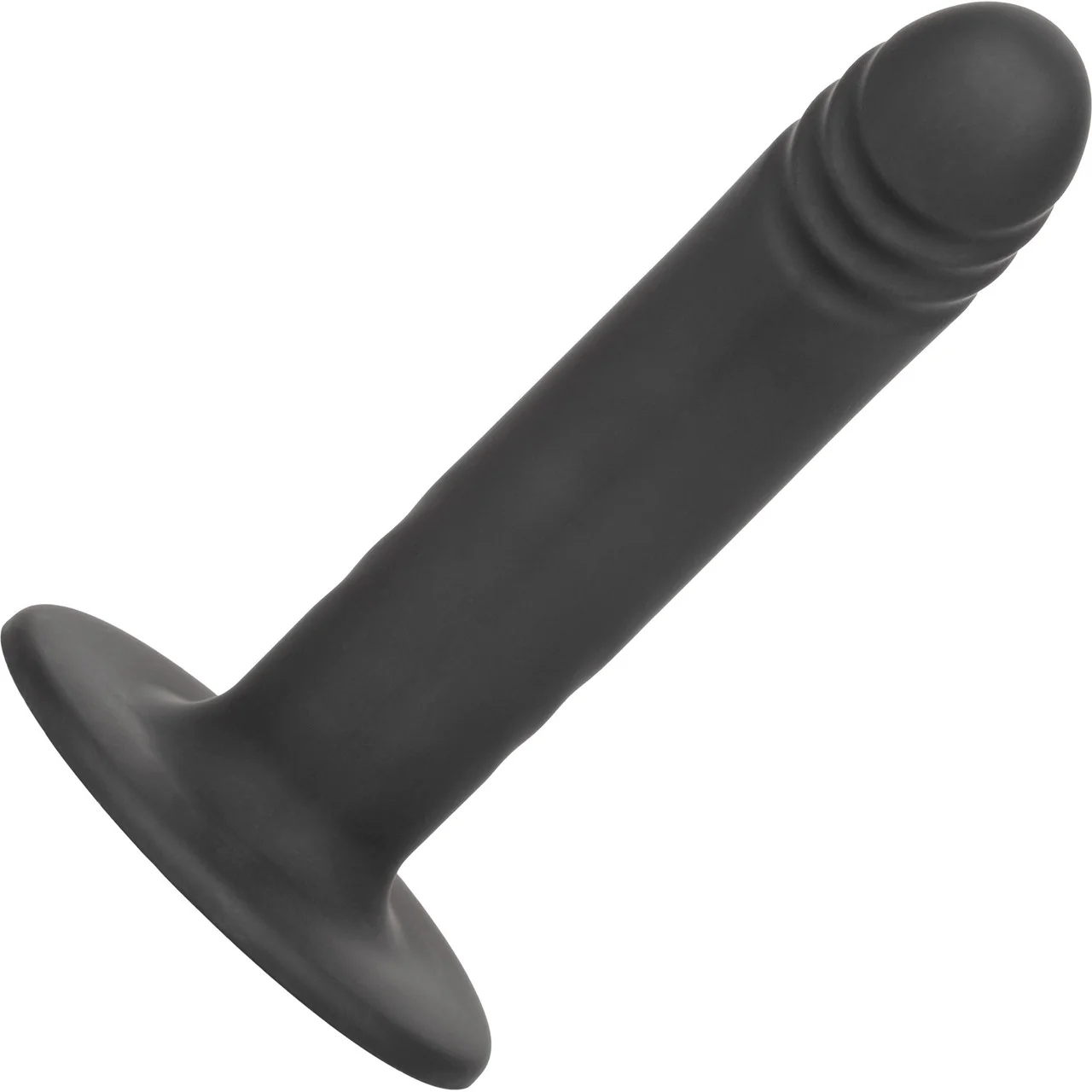 Boundless 6" Ridged Silicone Suction Cup Dildo By CalExotics - Black - Image 5