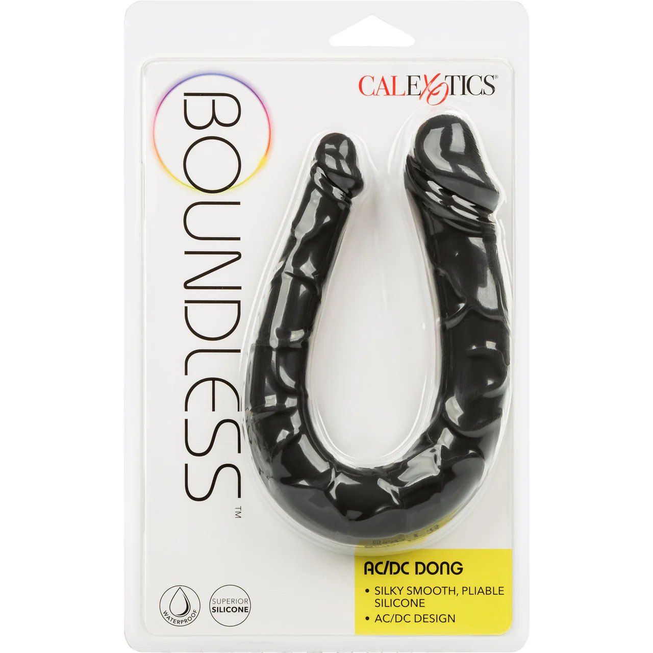 Boundless AC/DC Dong Silicone Double Dildo By CalExotics - Black - Image 10