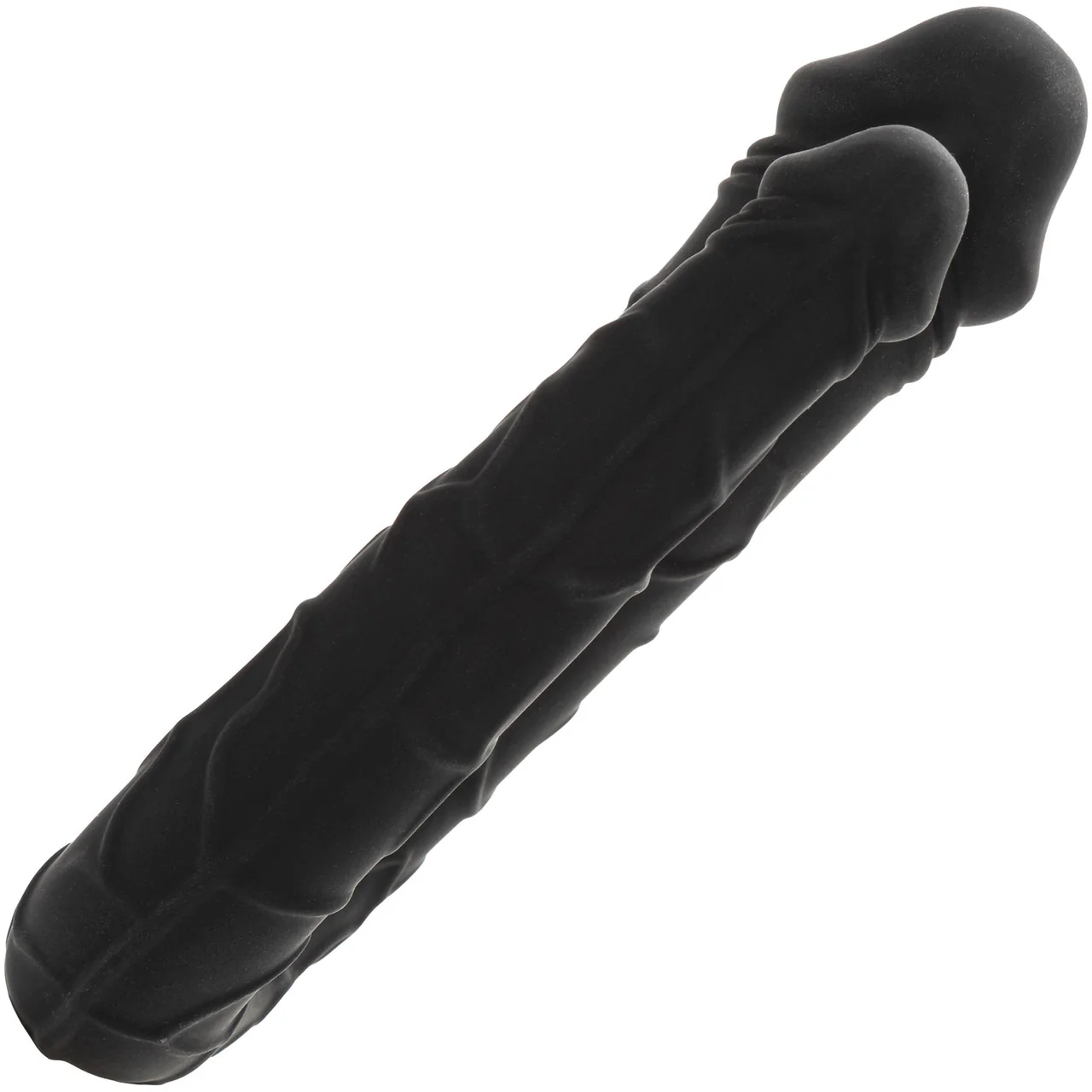 Boundless AC/DC Dong Silicone Double Dildo By CalExotics - Black - Image 5