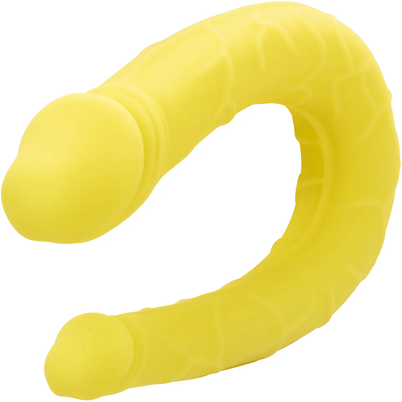 Boundless AC/DC Dong Silicone Double Dildo By CalExotics - Yellow - Image 3