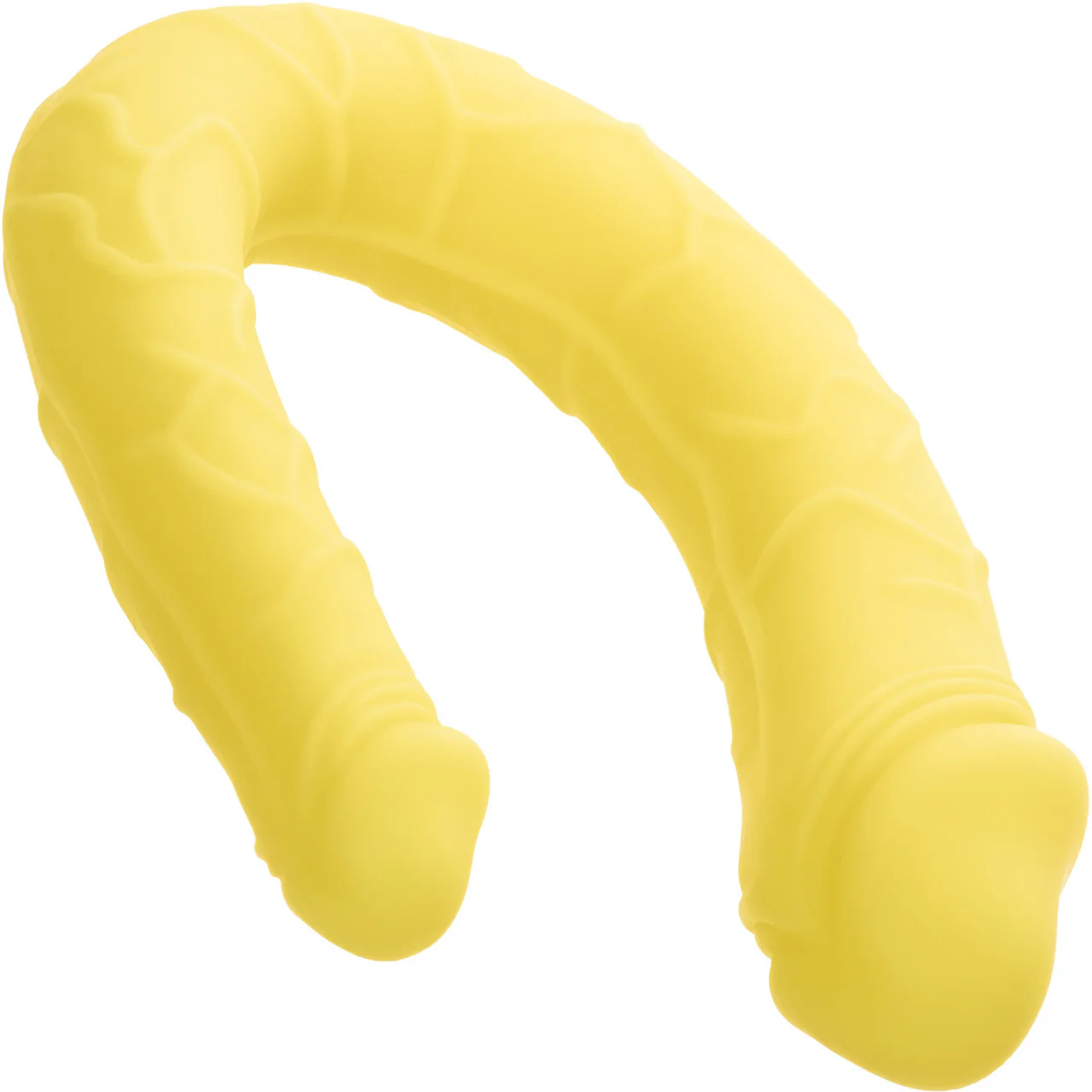 Boundless AC/DC Dong Silicone Double Dildo By CalExotics - Yellow - Image 4