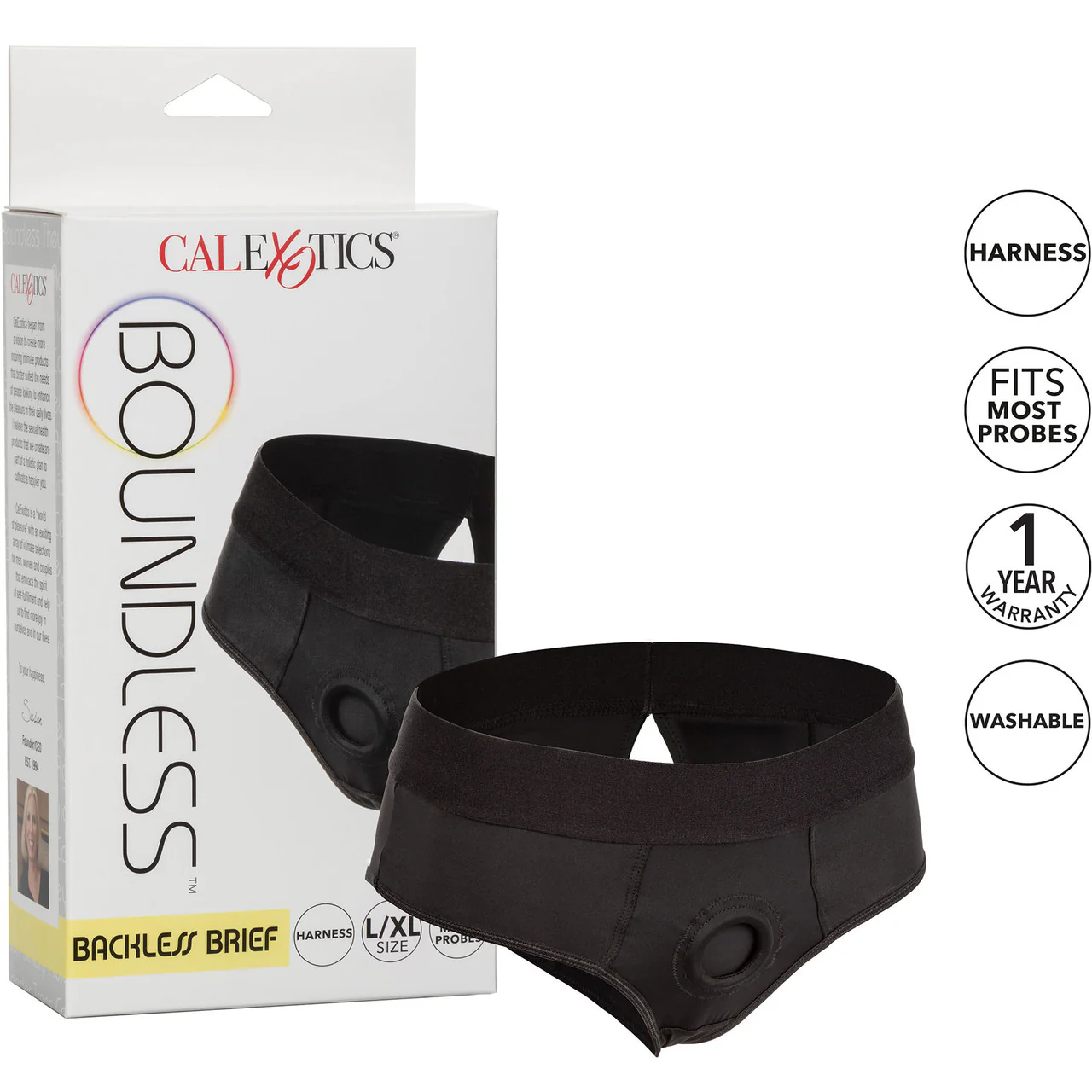 Boundless Backless Brief Strap-On Harness By CalExotics - Image 5