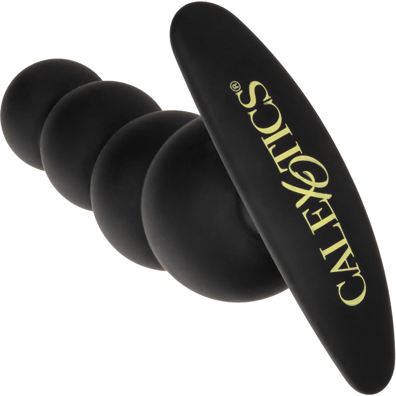 Boundless Beaded Plug Silicone Butt Plug By CalExotics - Black - Image 3