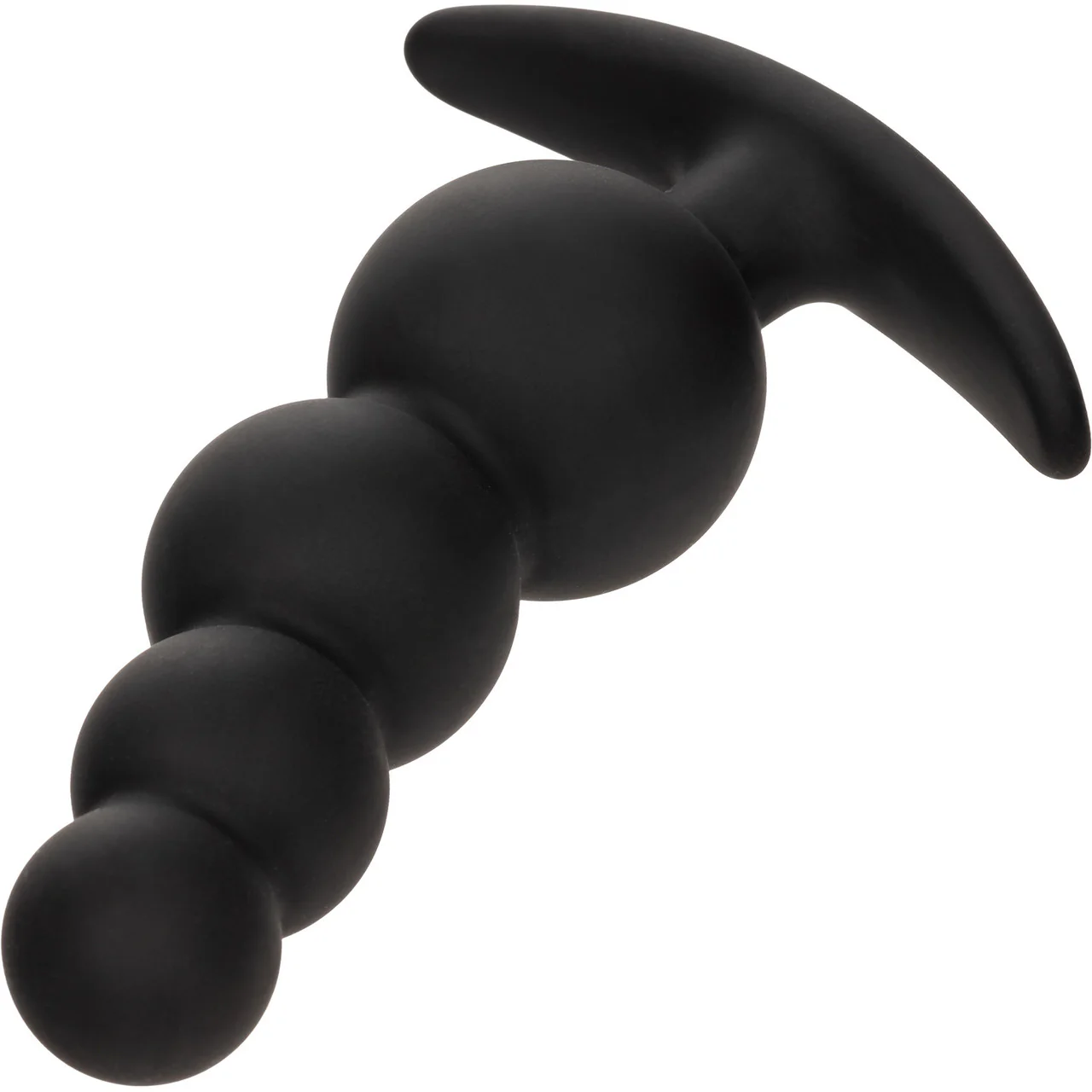 Boundless Beaded Plug Silicone Butt Plug By CalExotics - Black - Image 4