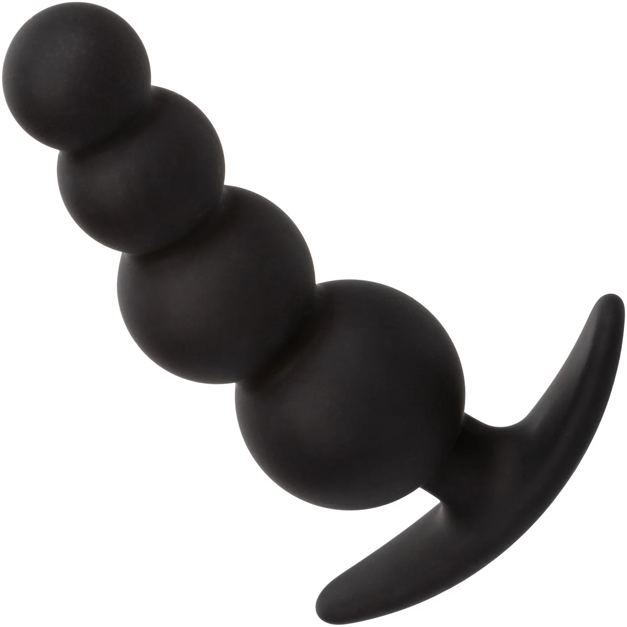 Boundless Beaded Plug Silicone Butt Plug By CalExotics - Black - Image 5