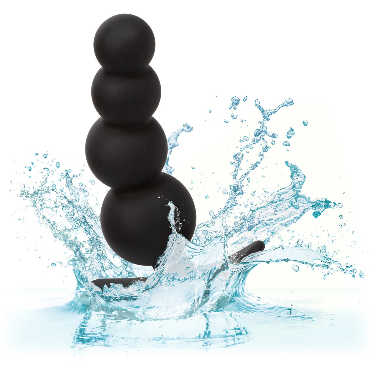Boundless Beaded Plug Silicone Butt Plug By CalExotics - Black - Image 6