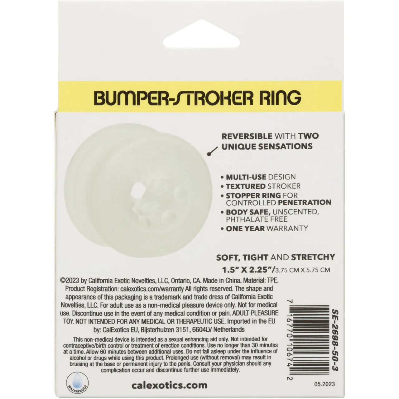 Boundless Bumper-Stroker Ring Reversible Penis Masturbator By CalExotics - Image 11
