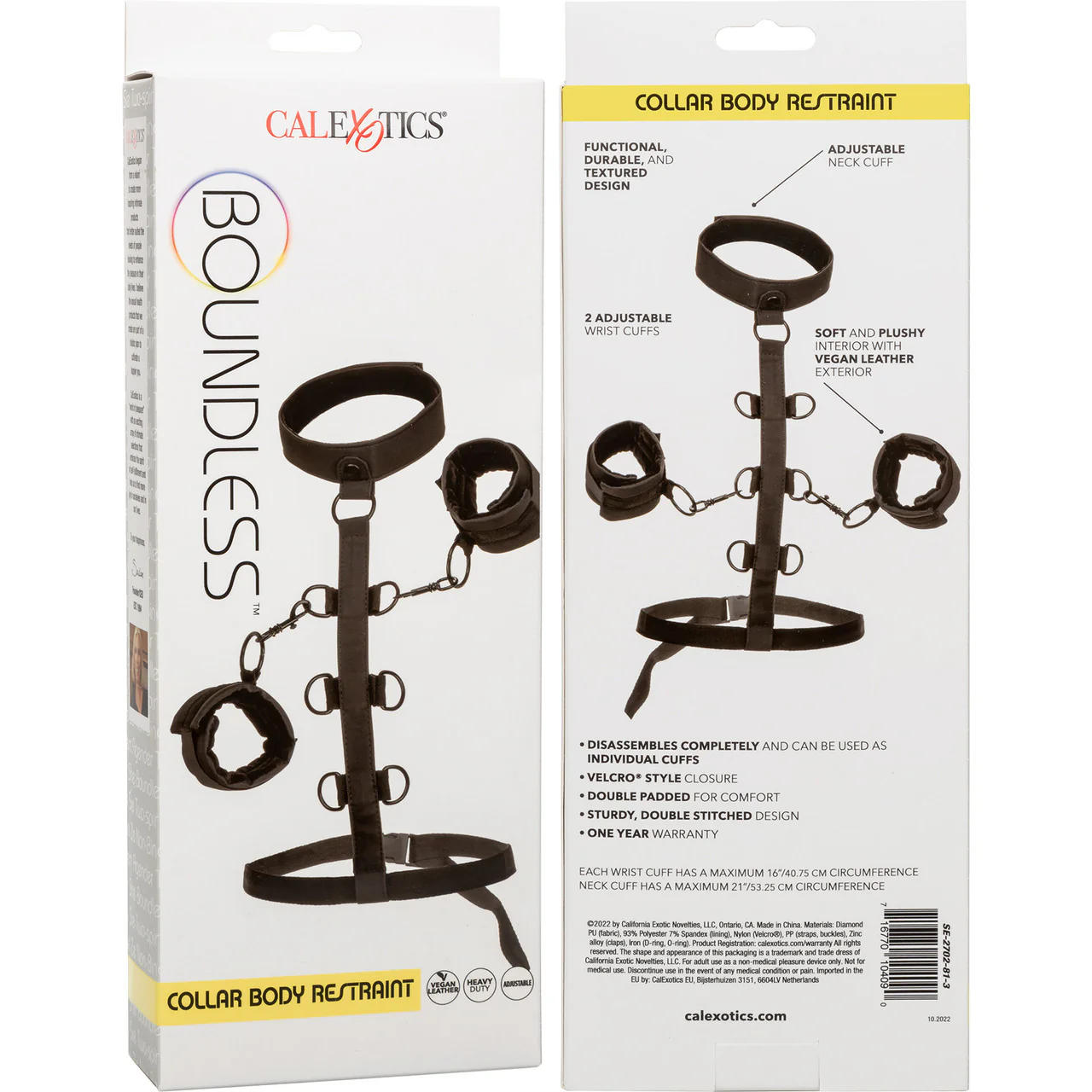 Boundless Collar Body Restraint By CalExotics - Image 7