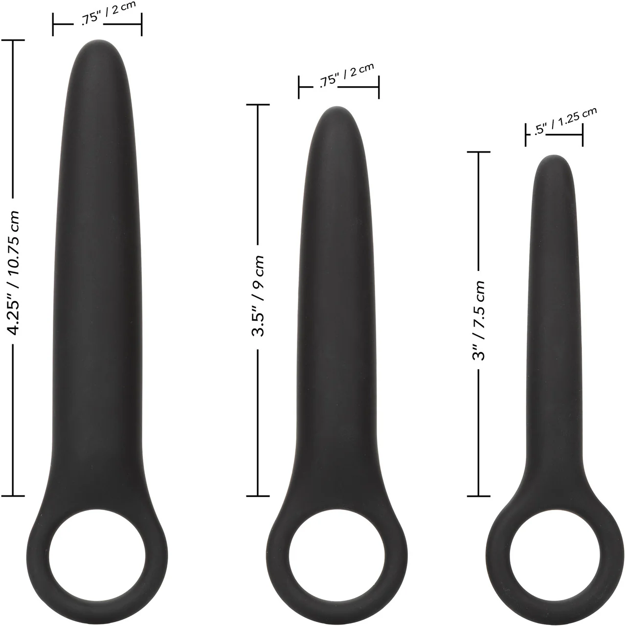 Boundless Dilator Trio Silicone 3-Piece Probe Set By CalExotics - Image 11