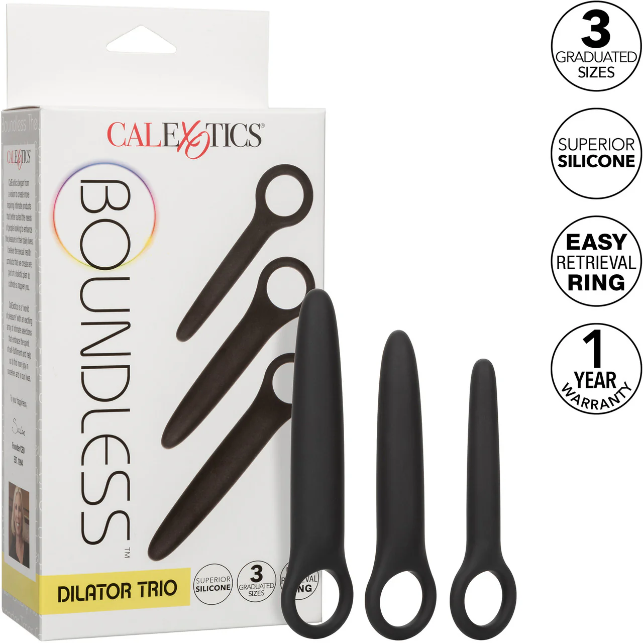 Boundless Dilator Trio Silicone 3-Piece Probe Set By CalExotics - Image 12