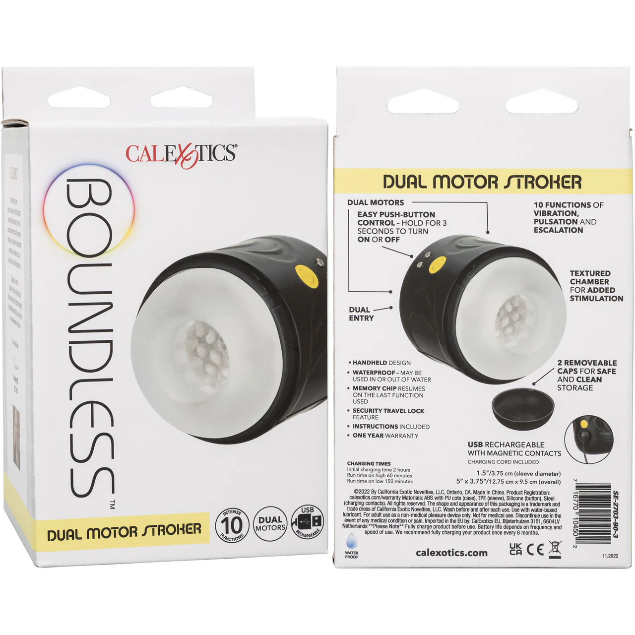 Boundless Dual Motor Rechargeable Stroker Penis Masturbator - Image 14