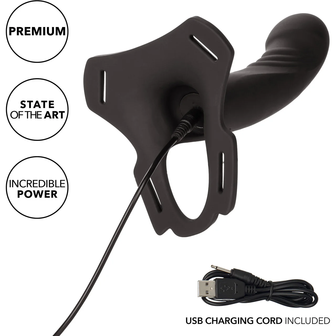Boundless Multi-Purpose Harness With Rechargeable Vibrating Silicone Probe By CalExotics - Image 9