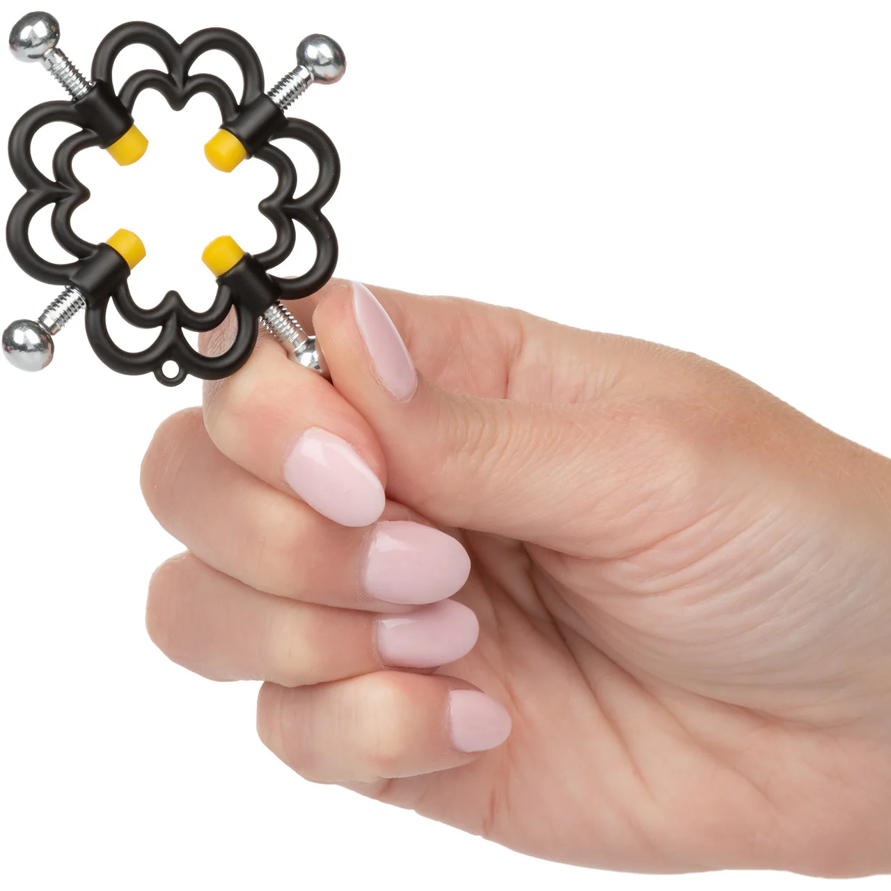 Boundless Nipple Grips Power Grip 4-Point Nipple Press By CalExotics - Black - Image 2