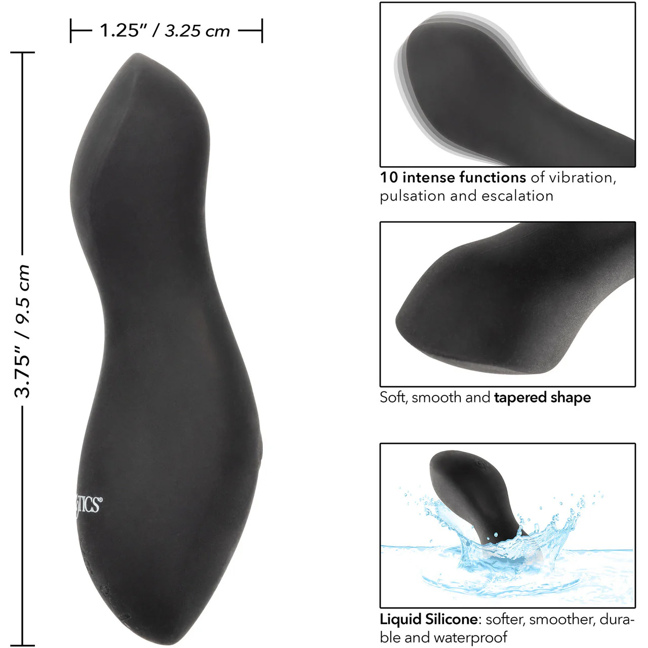 Boundless Perfect Curve Rechargeable Waterproof Silicone Vibrator By CalExotics - Image 8