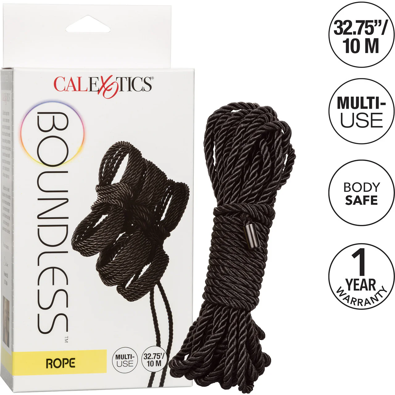 Boundless Rope by CalExotics 32.75' - Black - Image 4