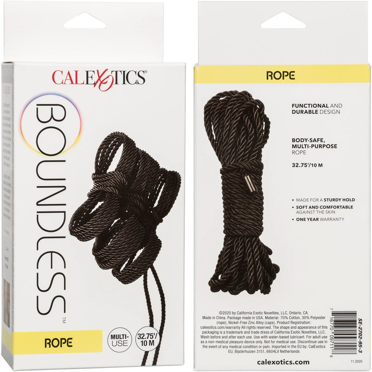 Boundless Rope by CalExotics 32.75' - Black - Image 5