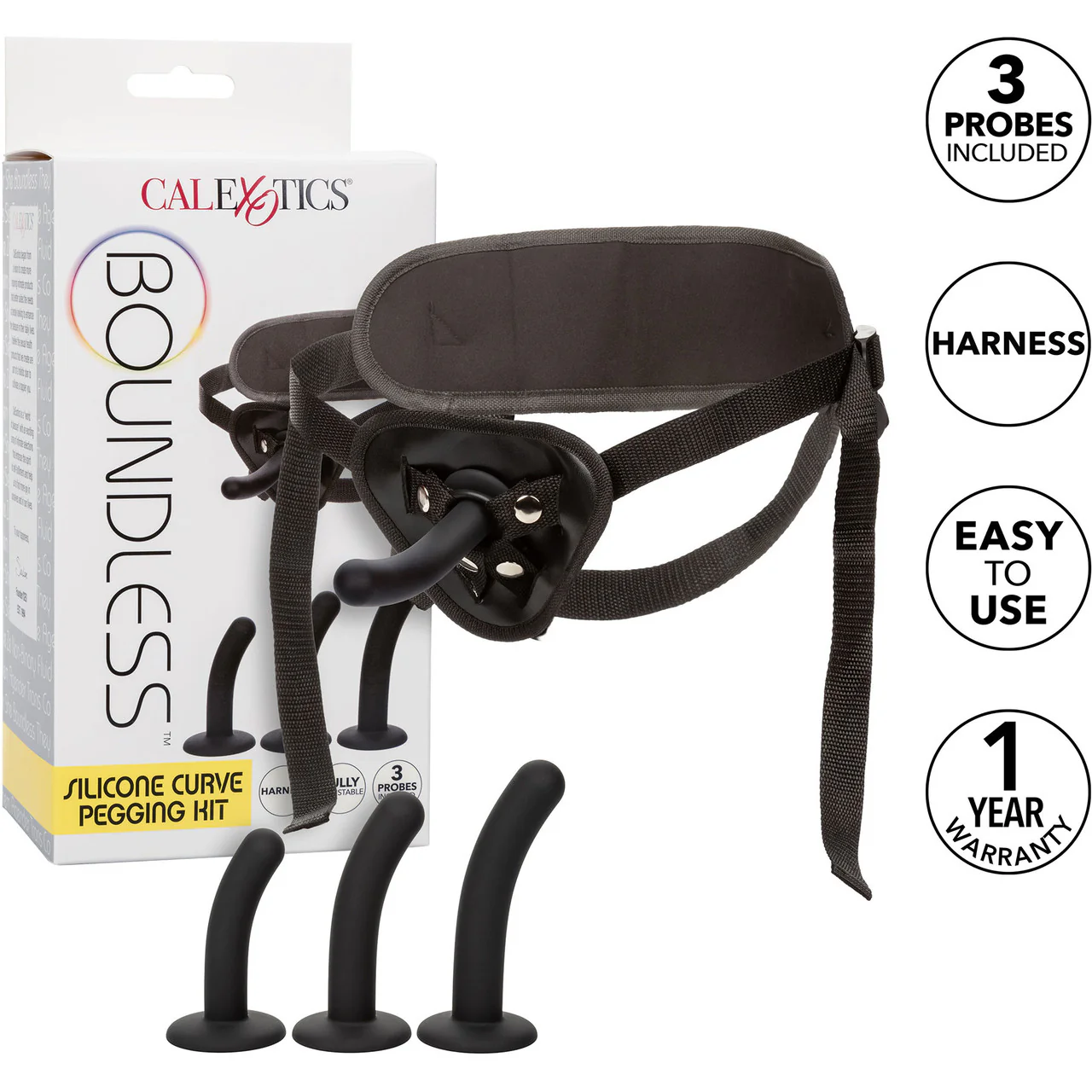 Boundless Silicone Curve Pegging Kit With 3 Probes By CalExotics - Image 11