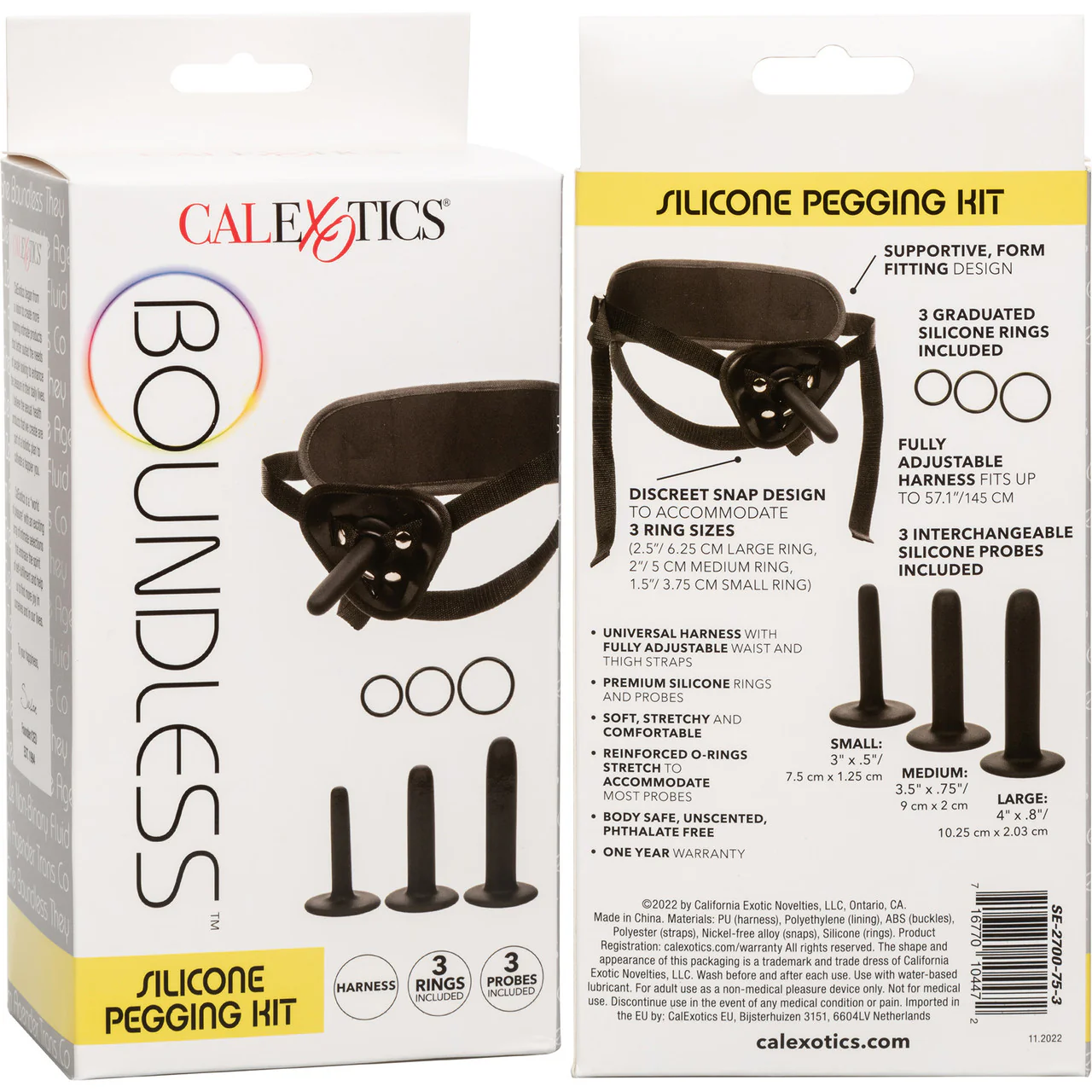 Boundless Silicone Pegging Kit With 3 Probes & 3 Rings By CalExotics - Image 14