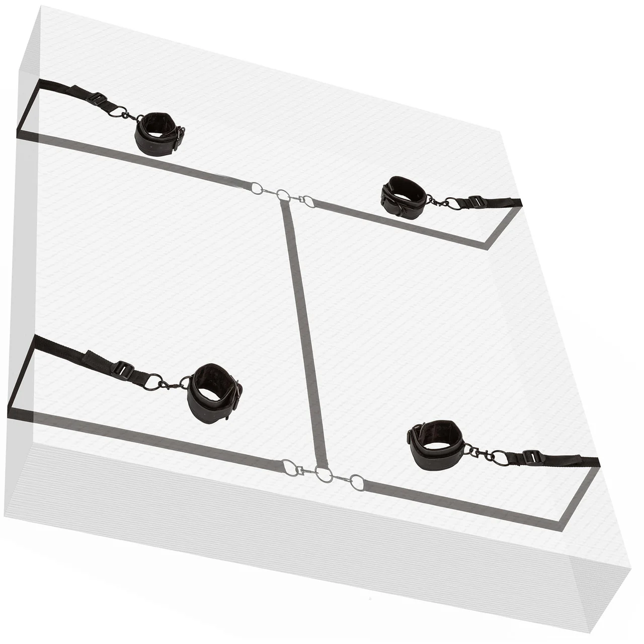 Boundless Vegan Leather Bed Restraint by CalExotics - Image 3