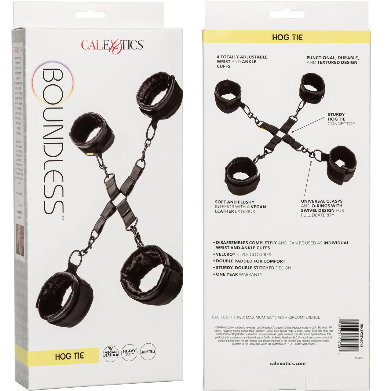 Boundless Vegan Leather Hog Tie by CalExotics - Image 6
