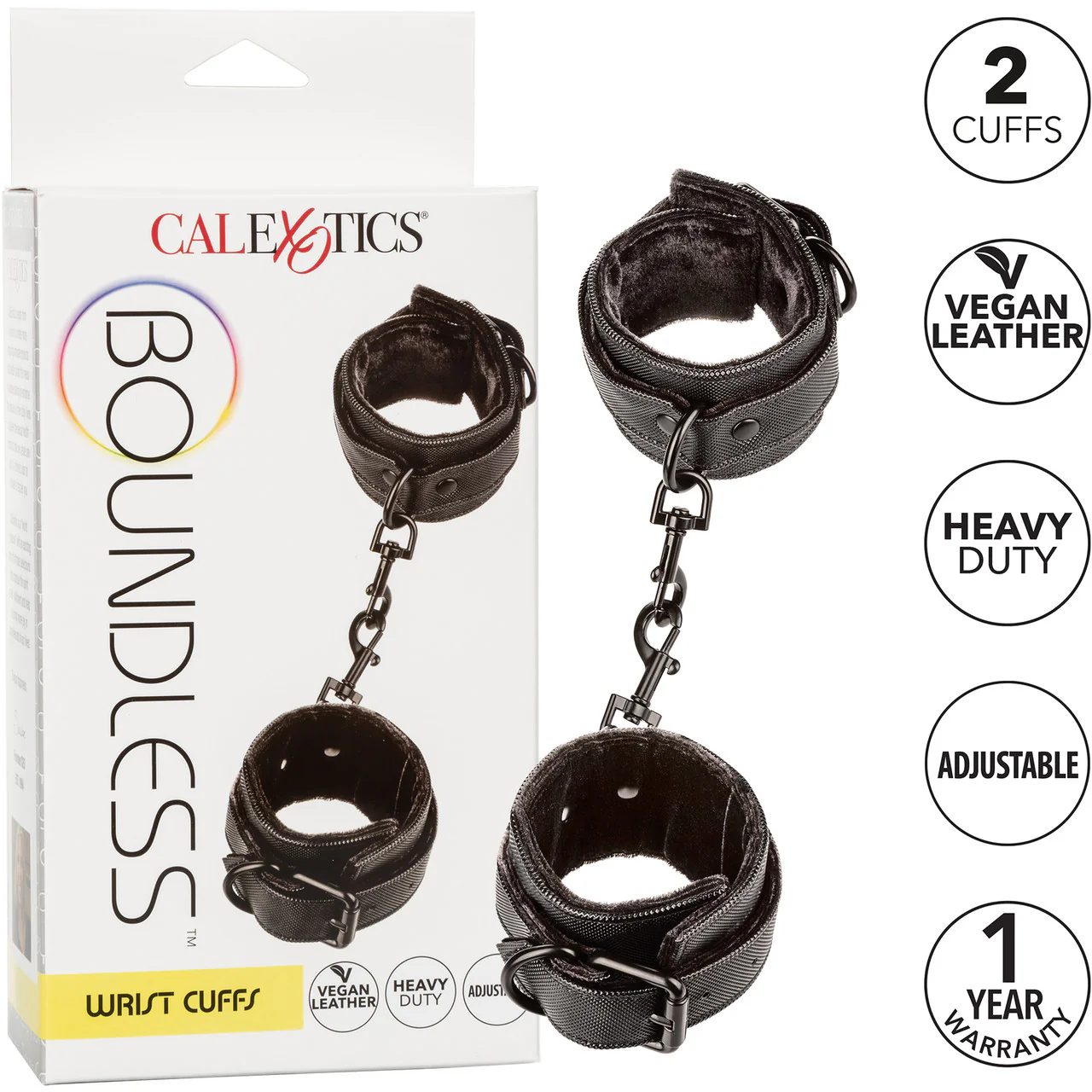 Boundless Vegan Leather Wrist Cuffs by CalExotics - Image 6