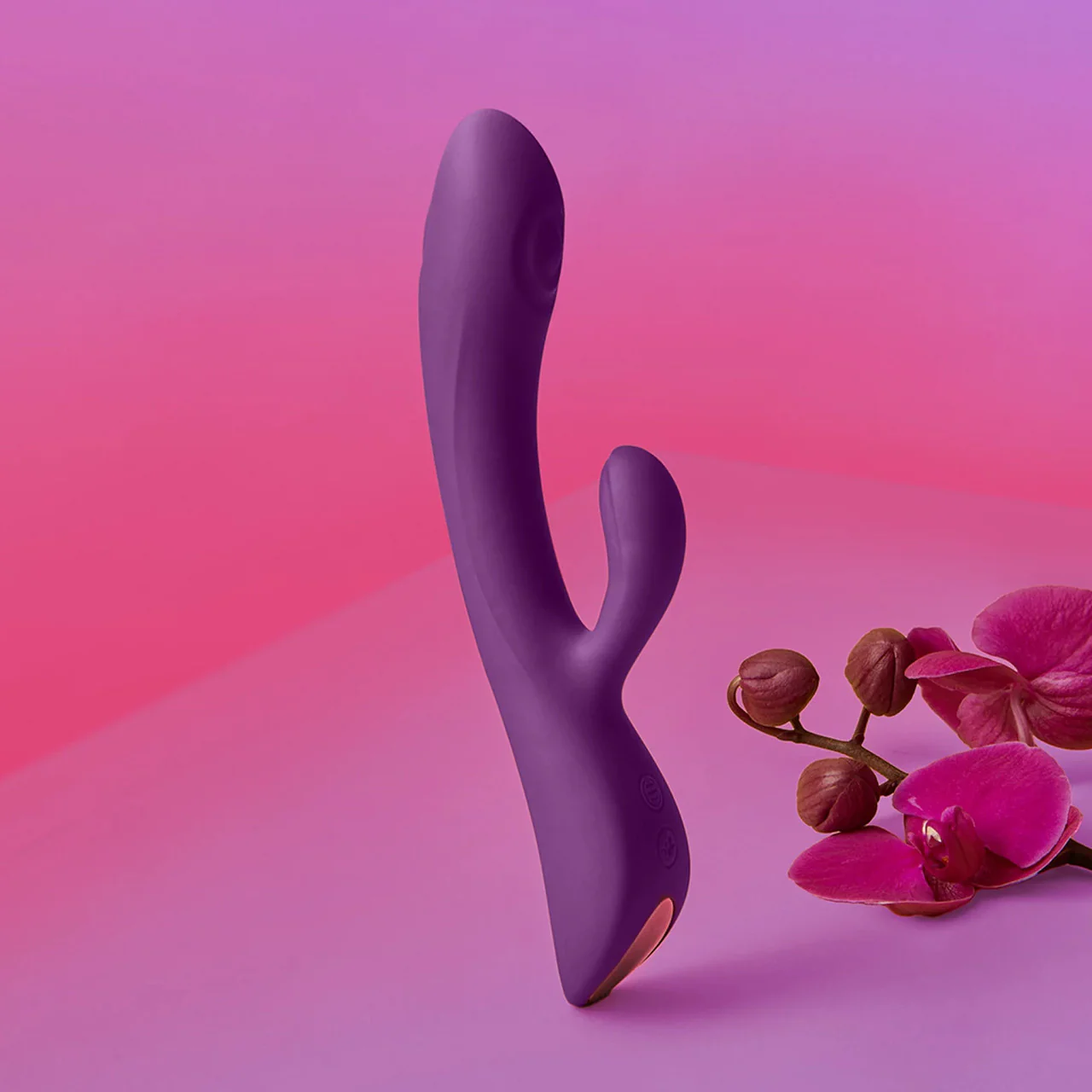 Bunny & Clyde Rechargeable Waterproof Silicone Rabbit Vibrator By Love To Love - Purple Rain - Image 6