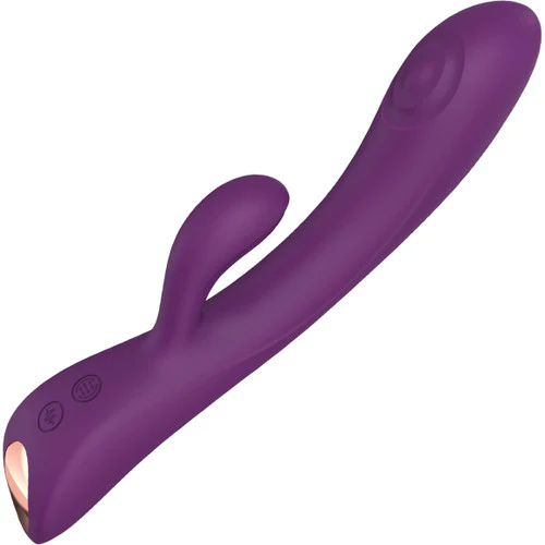 Bunny & Clyde Rechargeable Waterproof Silicone Rabbit Vibrator By Love To Love - Purple Rain - Image 7