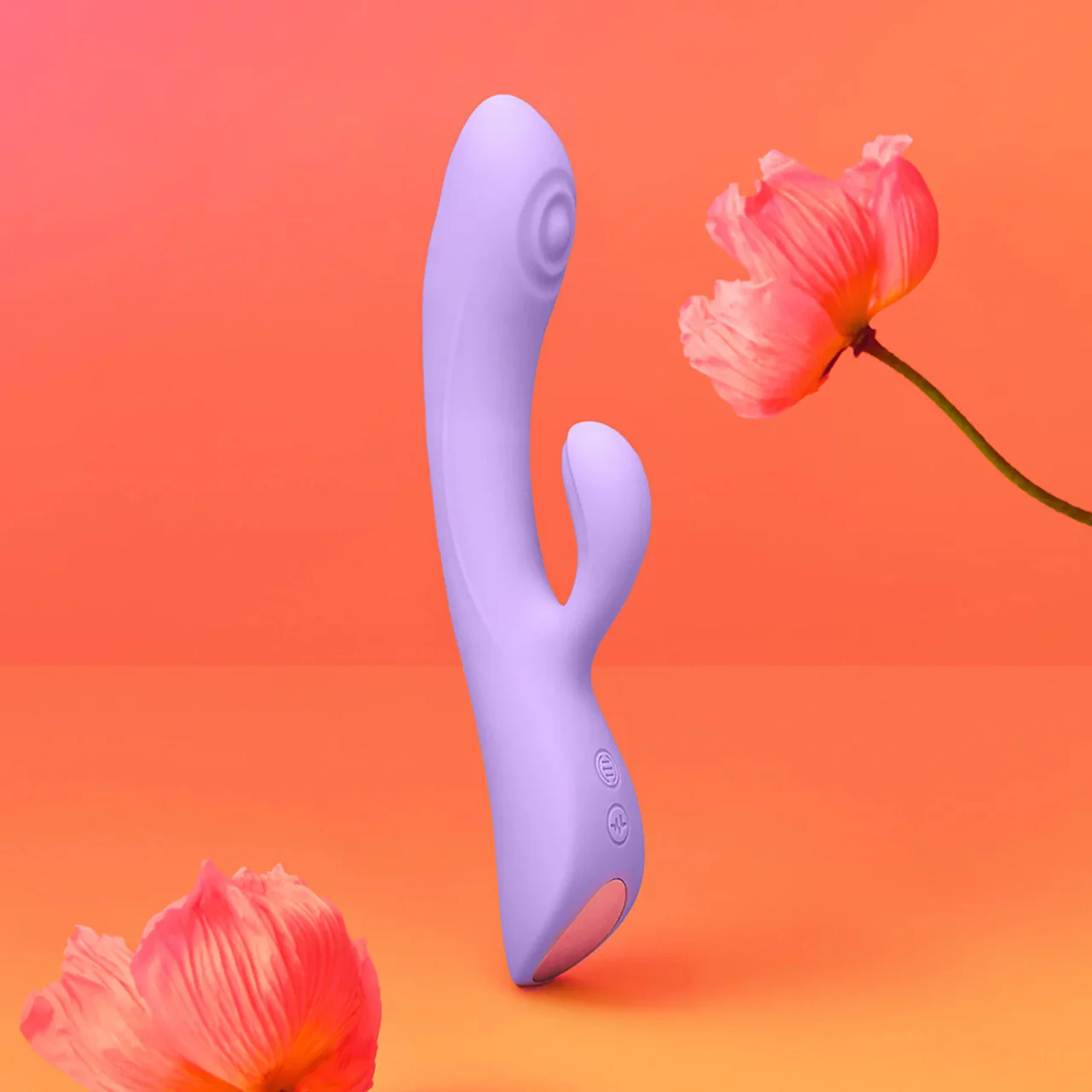 Bunny & Clyde Rechargeable Waterproof Silicone Rabbit Vibrator By Love To Love - Viva Mauve - Image 3