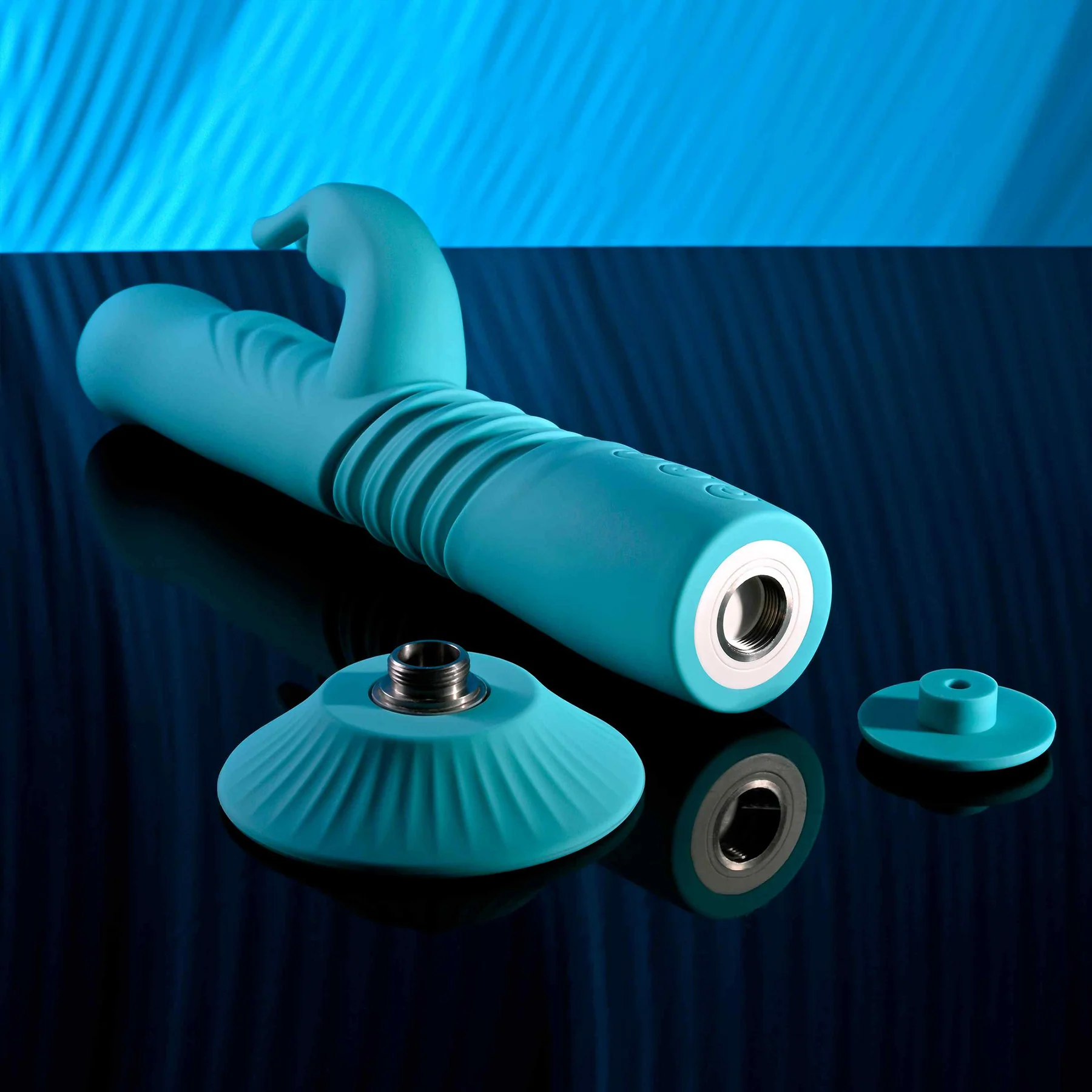 Bunny Hop Rechargeable Silicone Thrusting Rabbit Vibrator By Evolved Novelties - Image 2