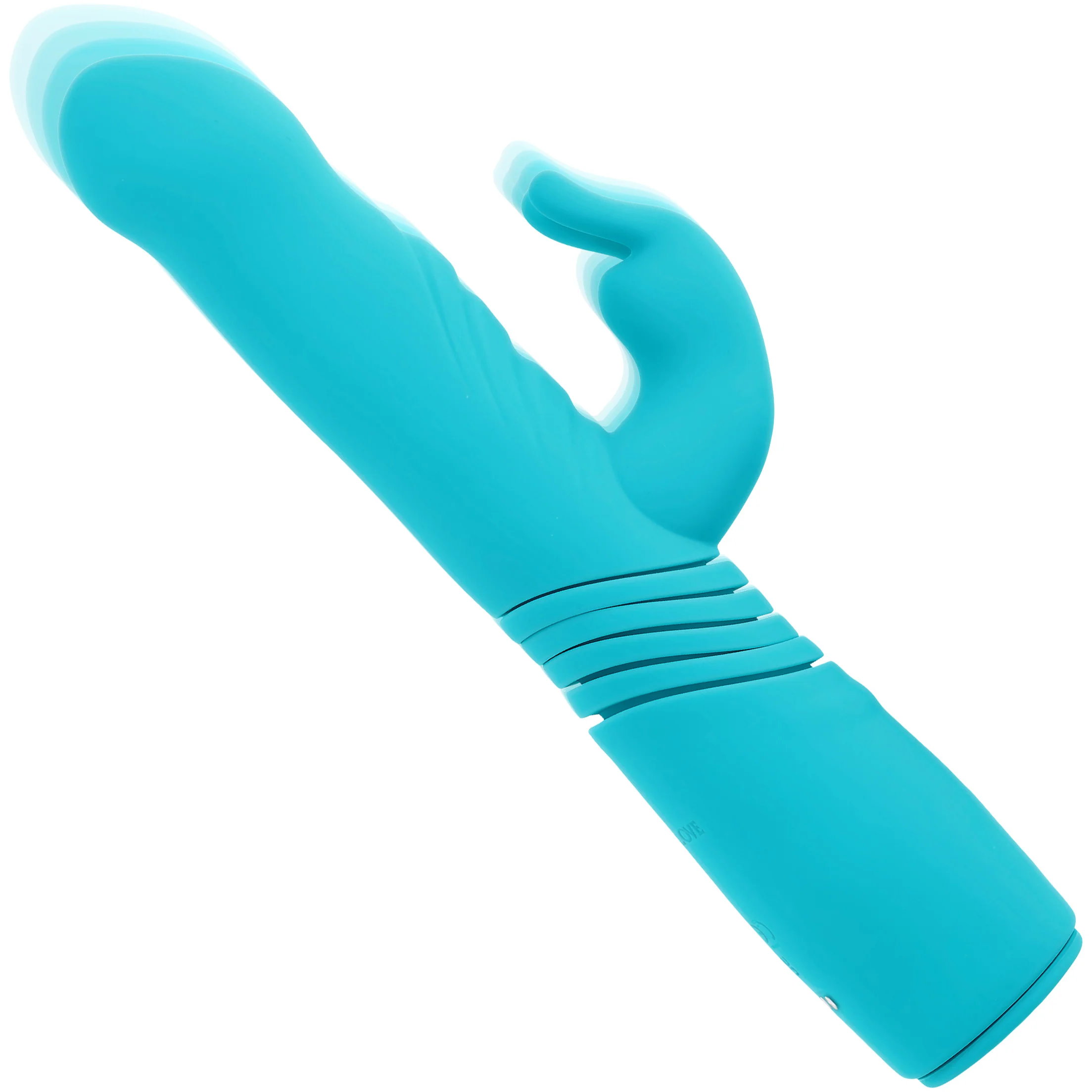 Bunny Hop Rechargeable Silicone Thrusting Rabbit Vibrator By Evolved Novelties - Image 3