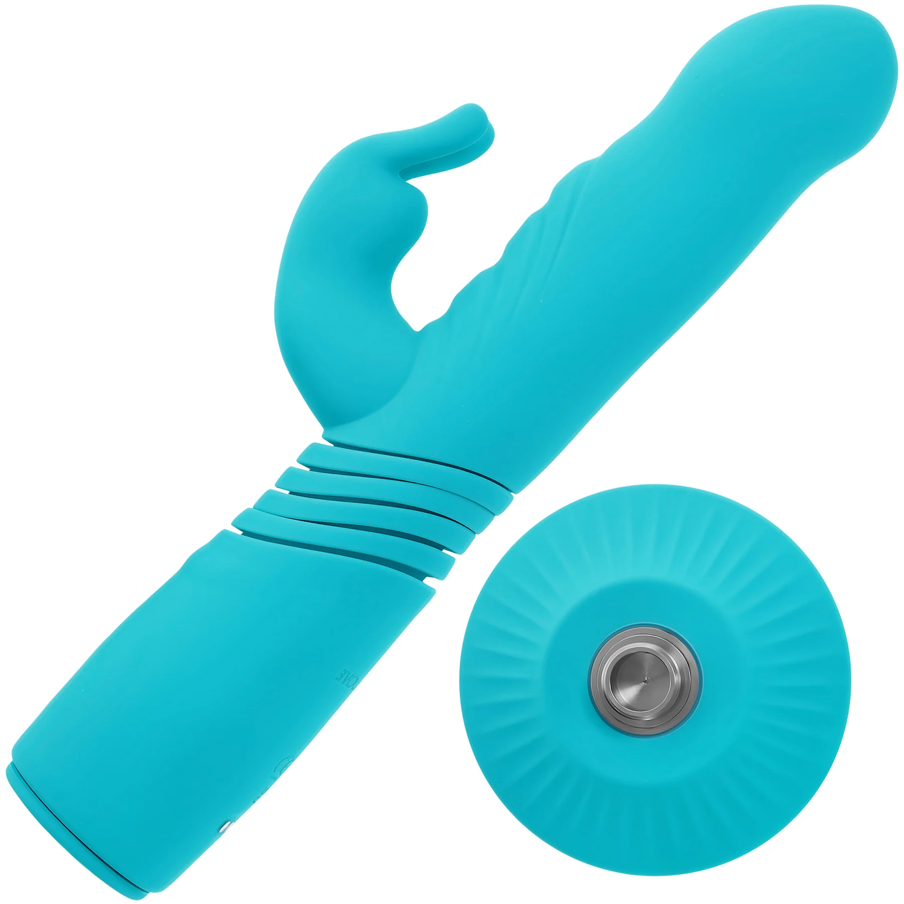 Bunny Hop Rechargeable Silicone Thrusting Rabbit Vibrator By Evolved Novelties - Image 7