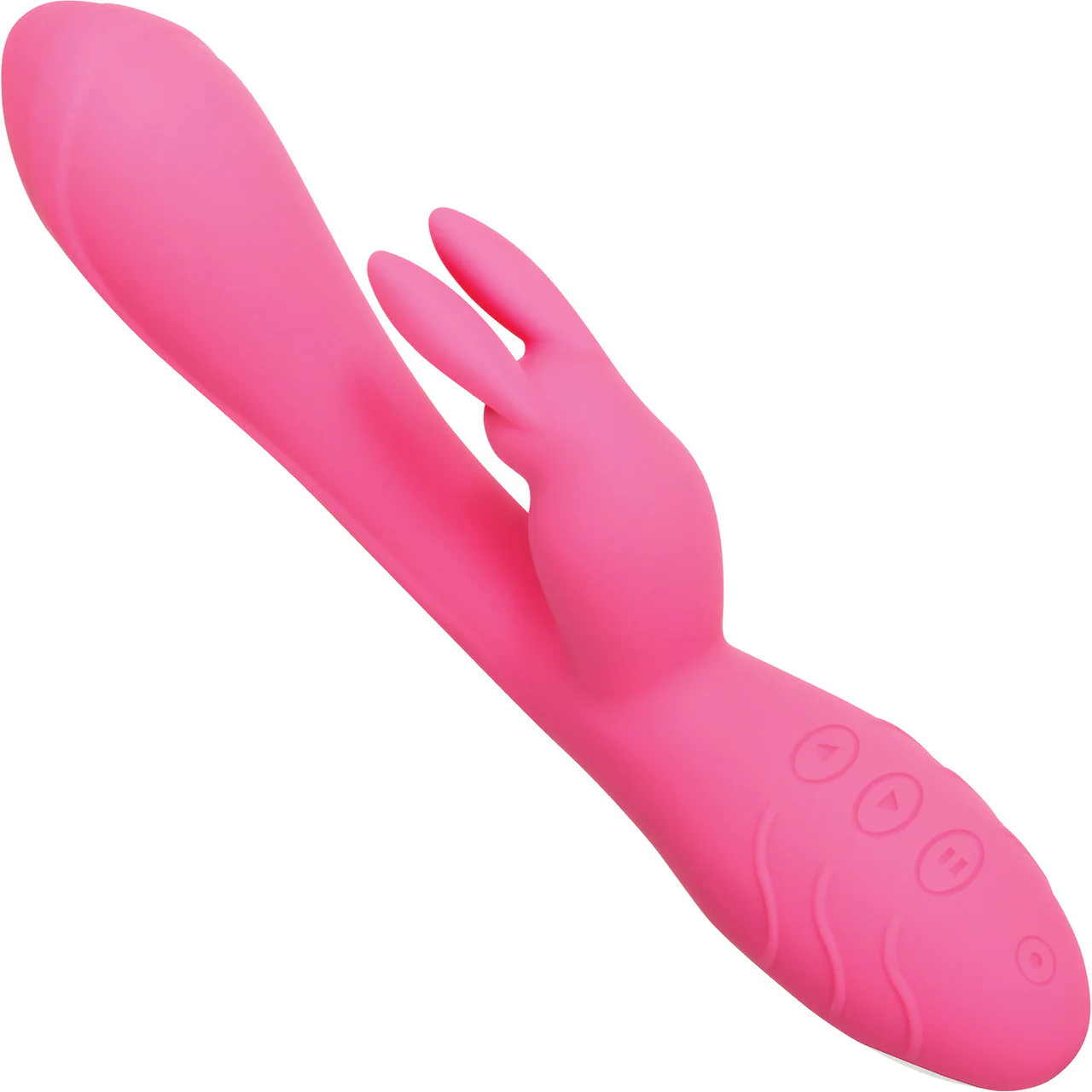 Bunny Kisses Rechargeable Waterproof Silicone Rabbit Style Vibrator By Evolved Novelties - Pink - Image 2