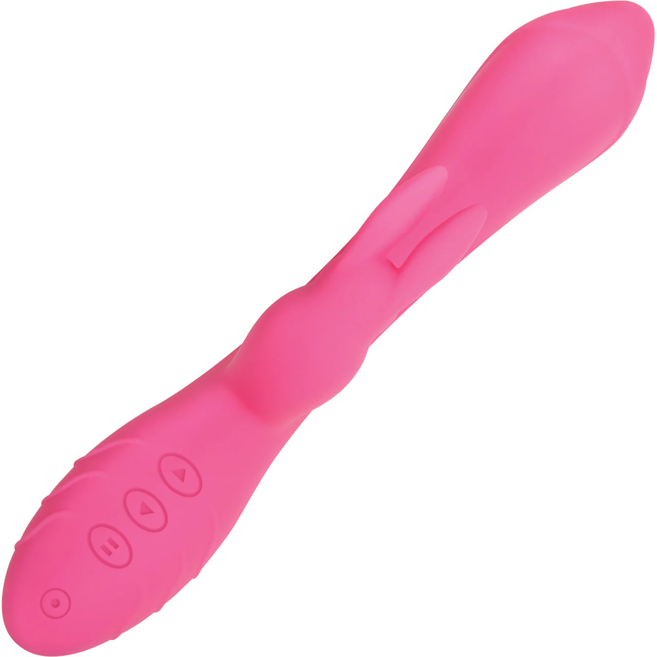 Bunny Kisses Rechargeable Waterproof Silicone Rabbit Style Vibrator By Evolved Novelties - Pink - Image 3