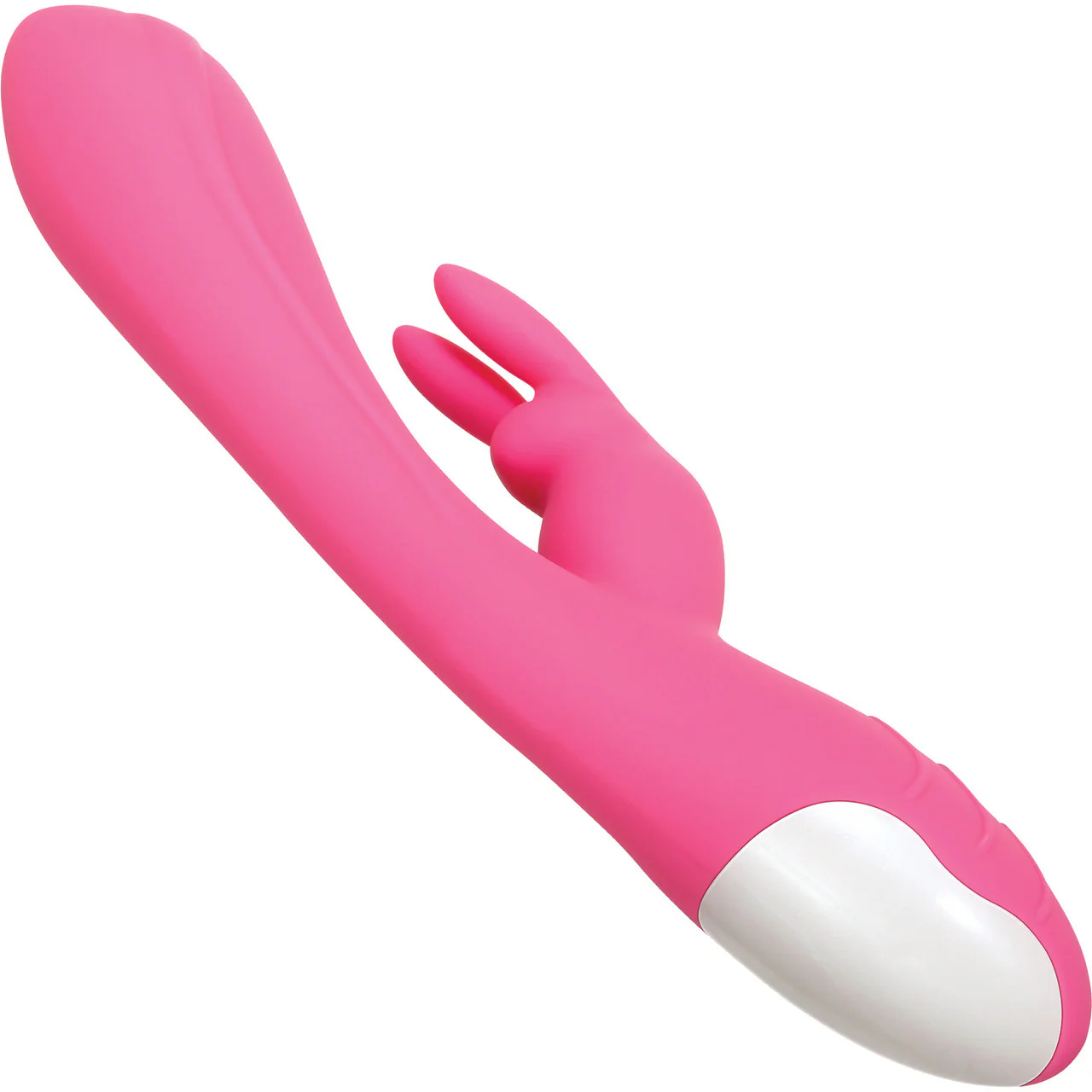 Bunny Kisses Rechargeable Waterproof Silicone Rabbit Style Vibrator By Evolved Novelties - Pink - Image 6