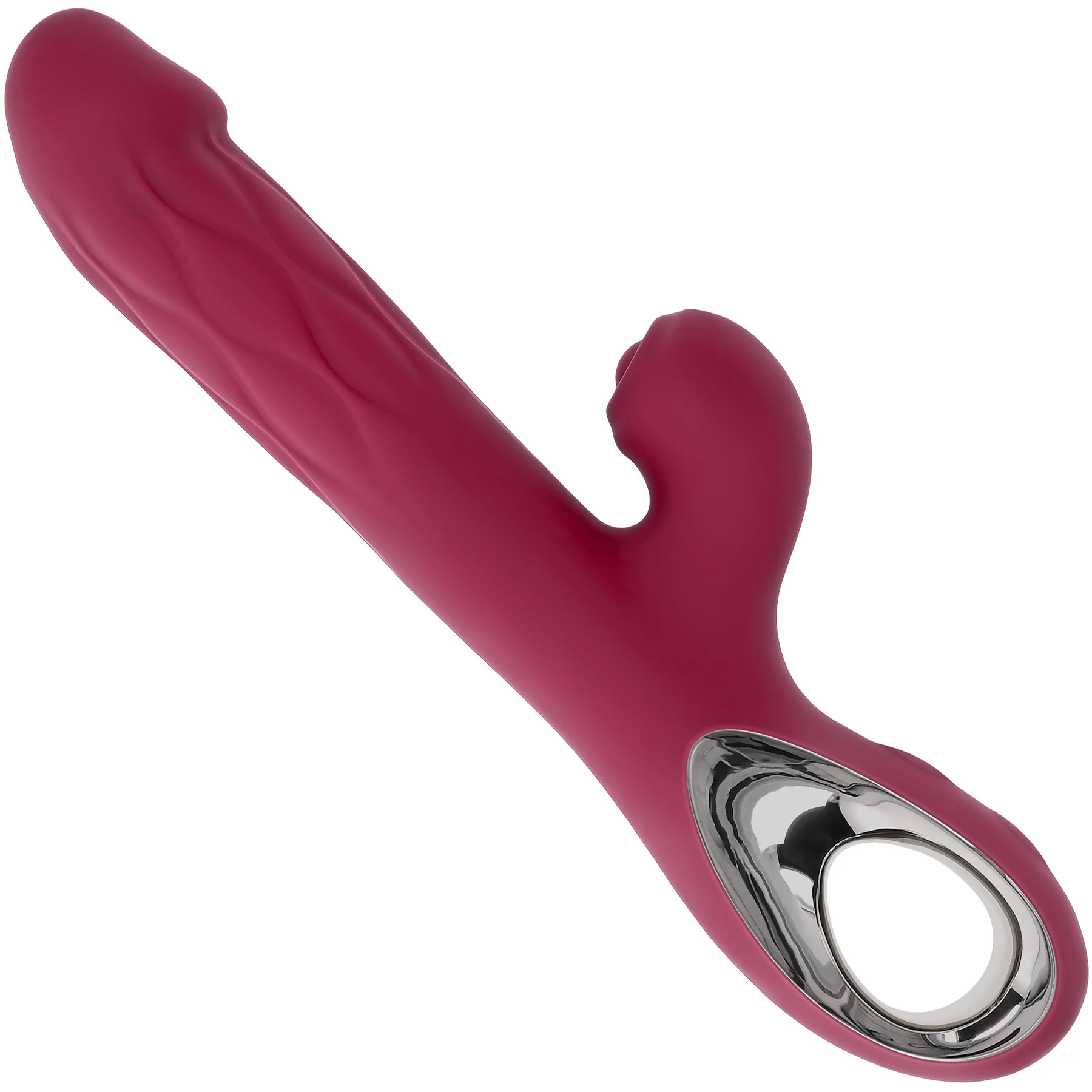 Bursting With Pleasure Silicone Inflatable Tapping Rabbit Vibrator By Evolved Novelties - Image 3