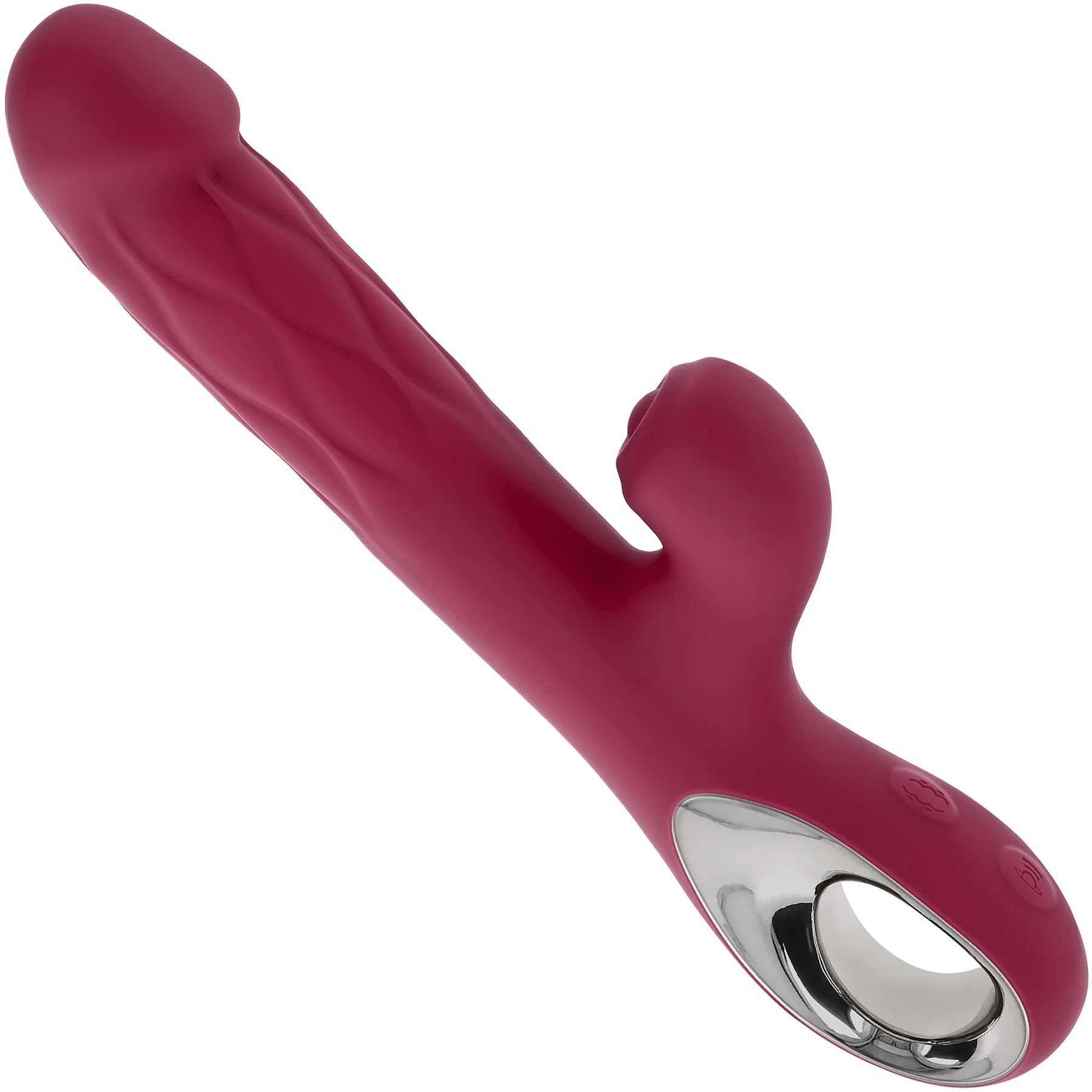 Bursting With Pleasure Silicone Inflatable Tapping Rabbit Vibrator By Evolved Novelties - Image 9