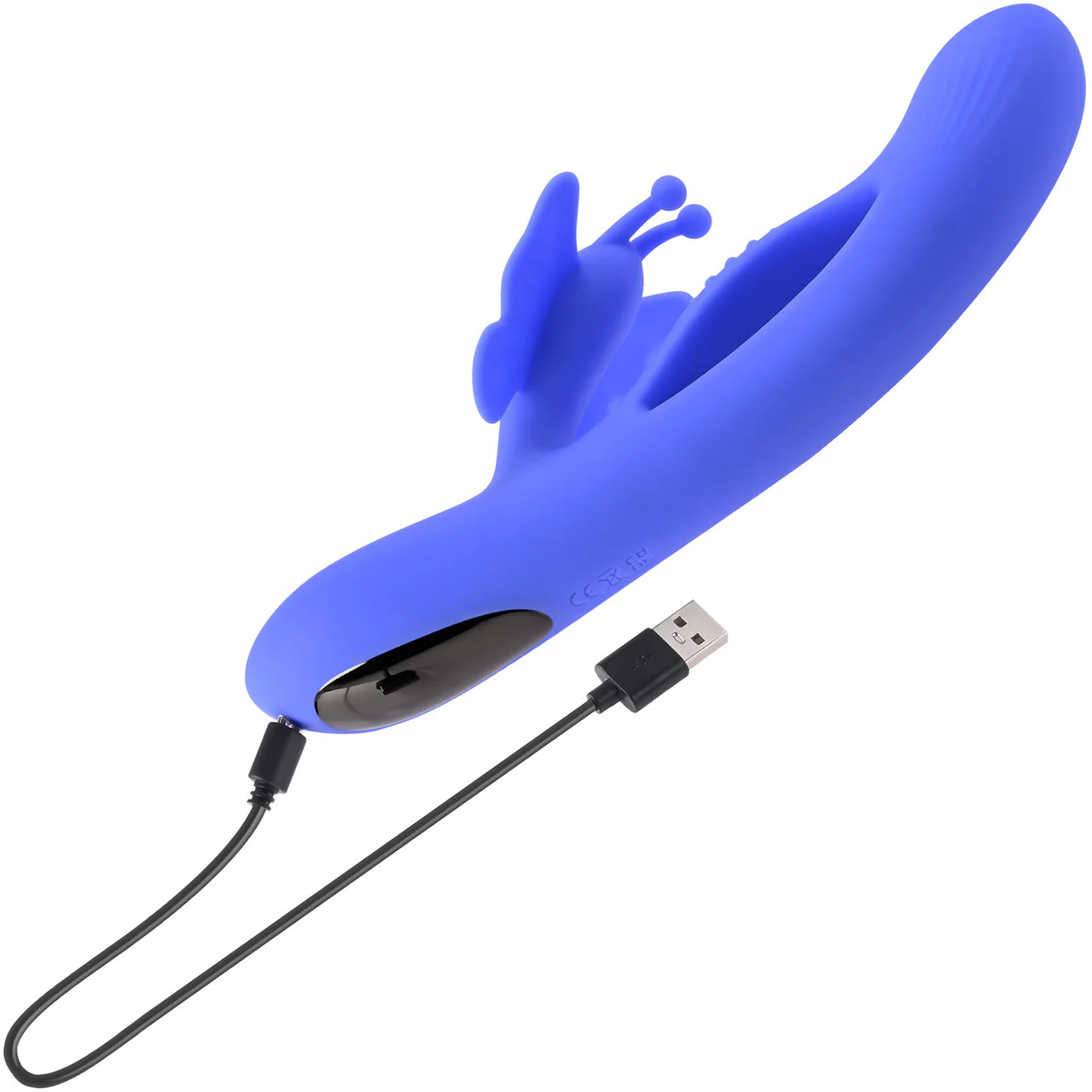 Butterfly Dreams Rechargeable Waterproof  Silicone Dual Stimulating Vibrator By Evolved Novelties - Image 5