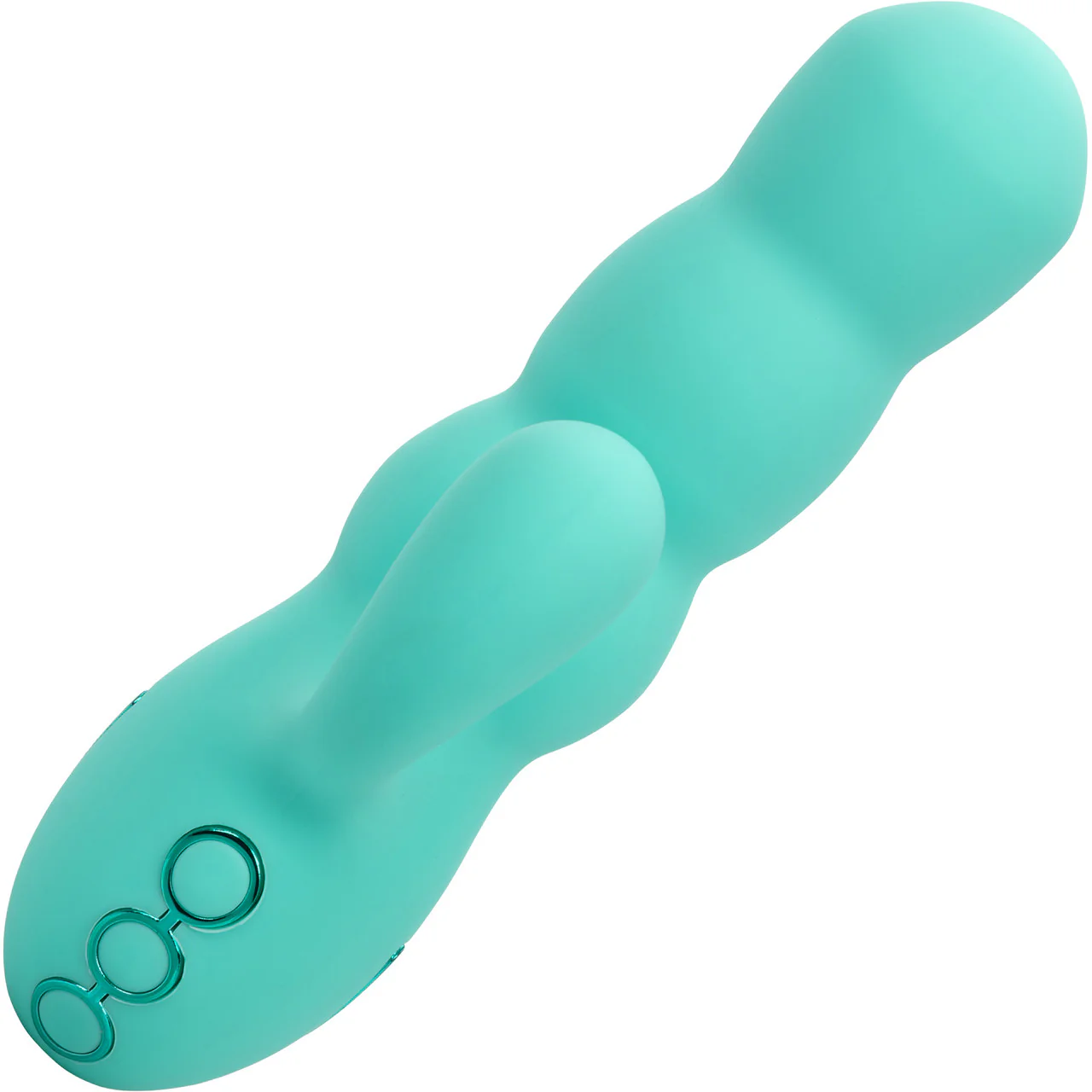 California Dreaming Del Mar Diva Thrusting Rabbit Style Silicone Rechargeable Vibrator by CalExotics - Image 4