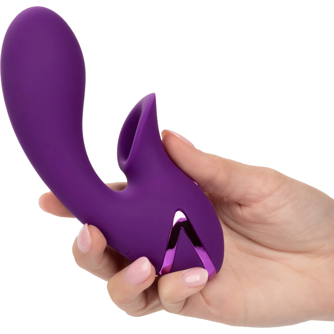 California Dreaming Huntington Beach Heartbreaker Rabbit Style Silicone Rechargeable Vibrator by CalExotics - Image 2