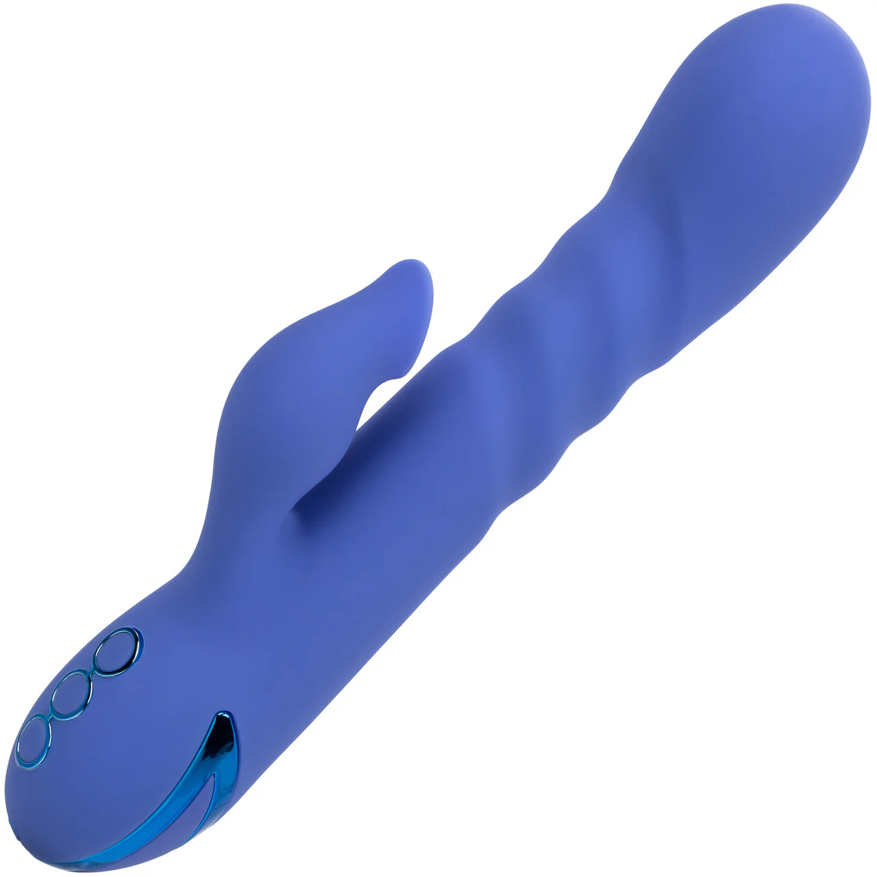 California Dreaming L.A. Love Thrusting Rabbit Style Silicone Rechargeable Vibrator by CalExotics