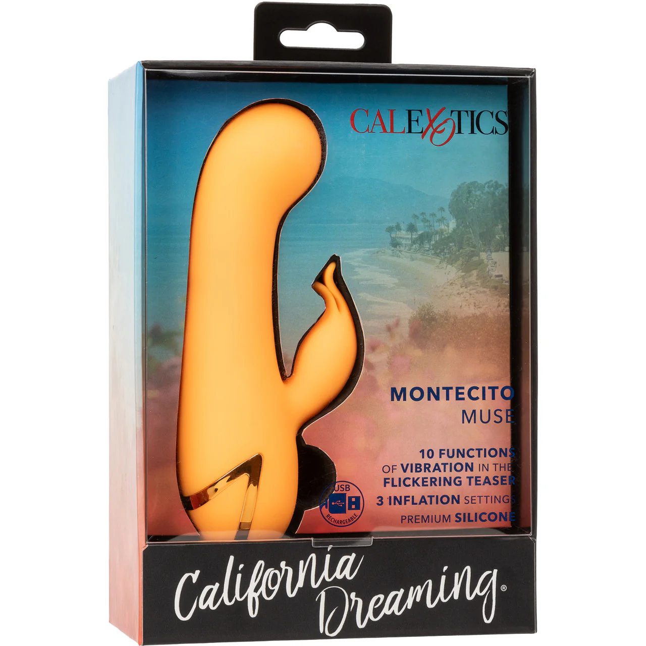 California Dreaming Montecito Muse Dual Stimulation Vibrator With Inflating Head By CalExotics - Image 10