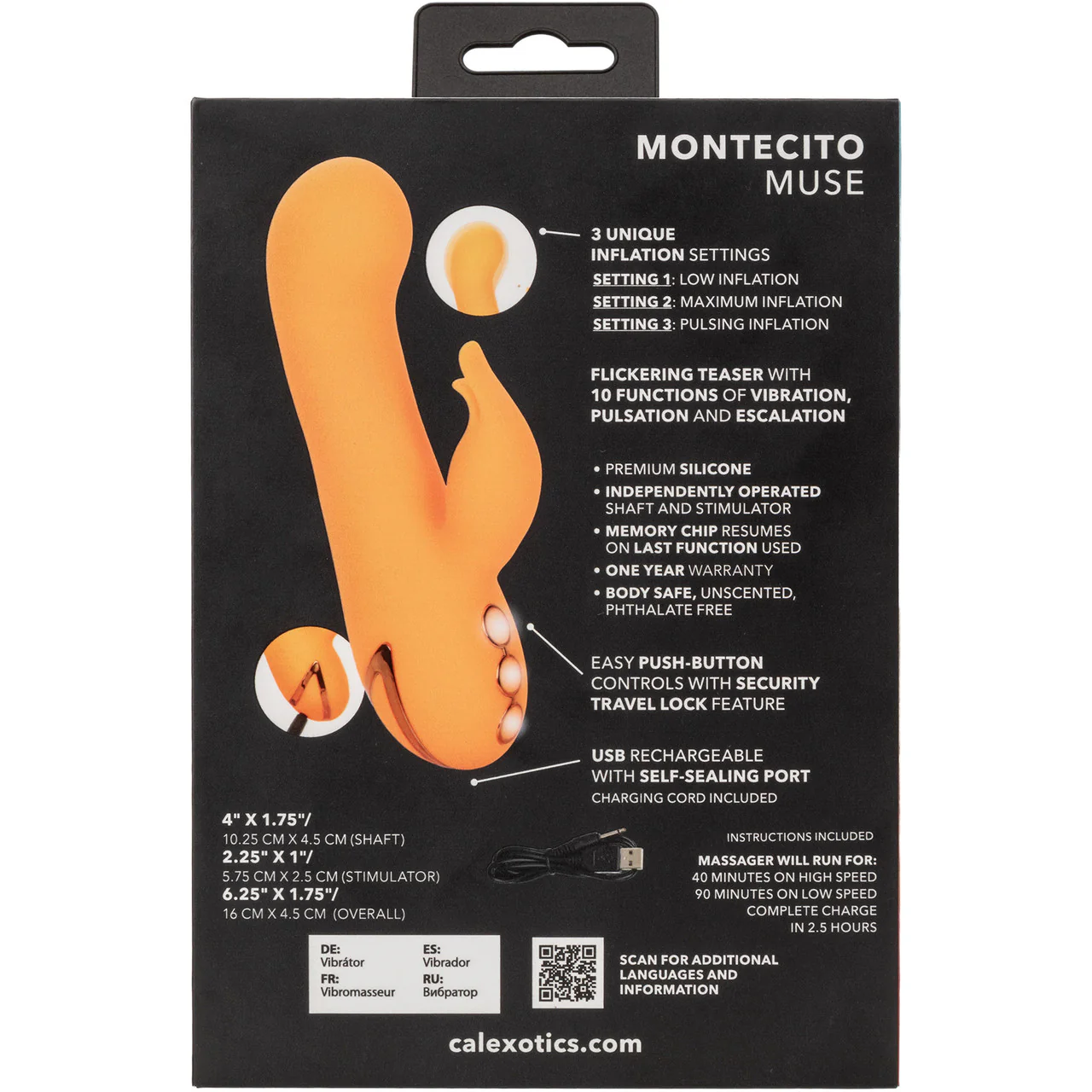 California Dreaming Montecito Muse Dual Stimulation Vibrator With Inflating Head By CalExotics - Image 11