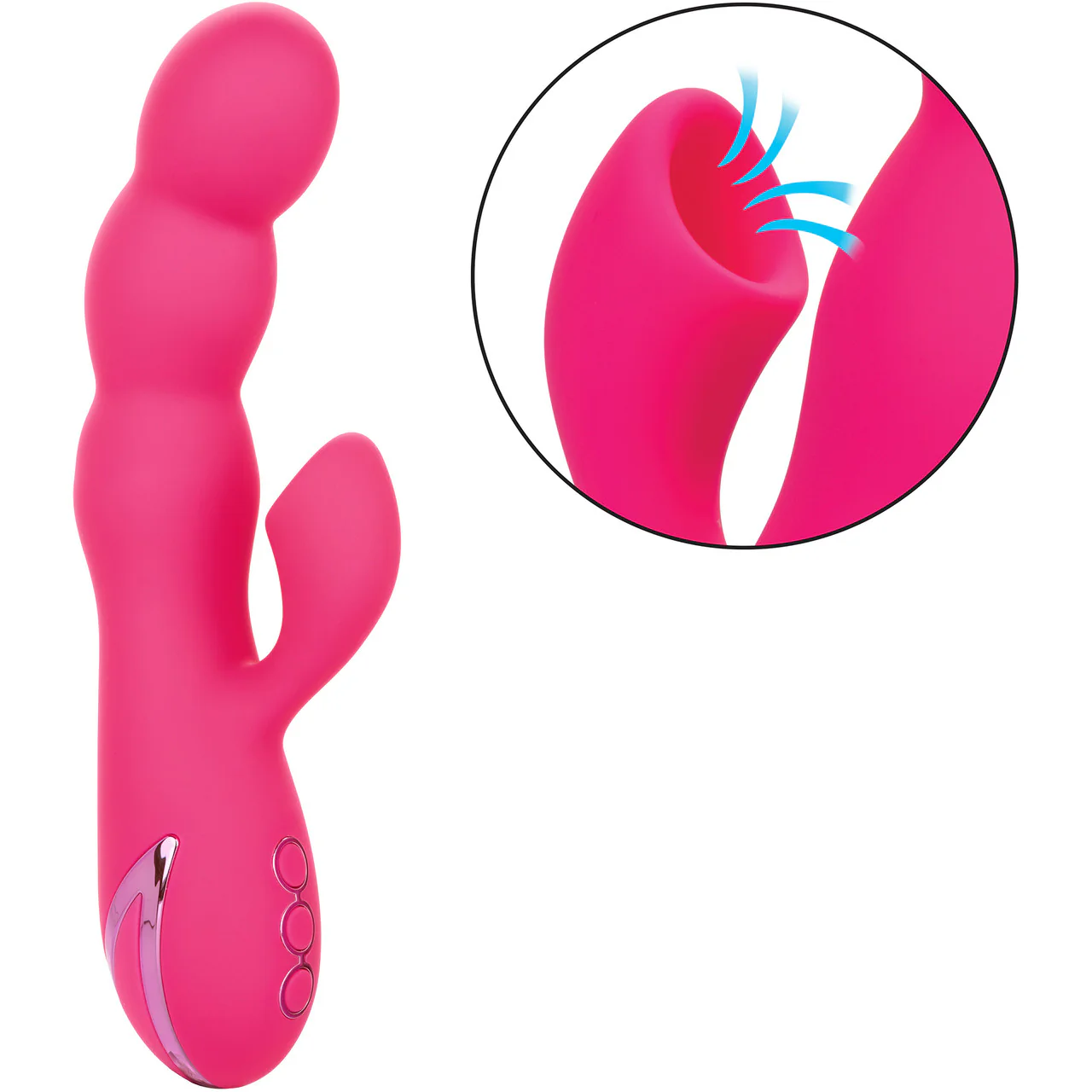 California Dreaming Oceanside Orgasm Rabbit Style Silicone Vibrator With Clitoral Suction By CalExotics - Image 7